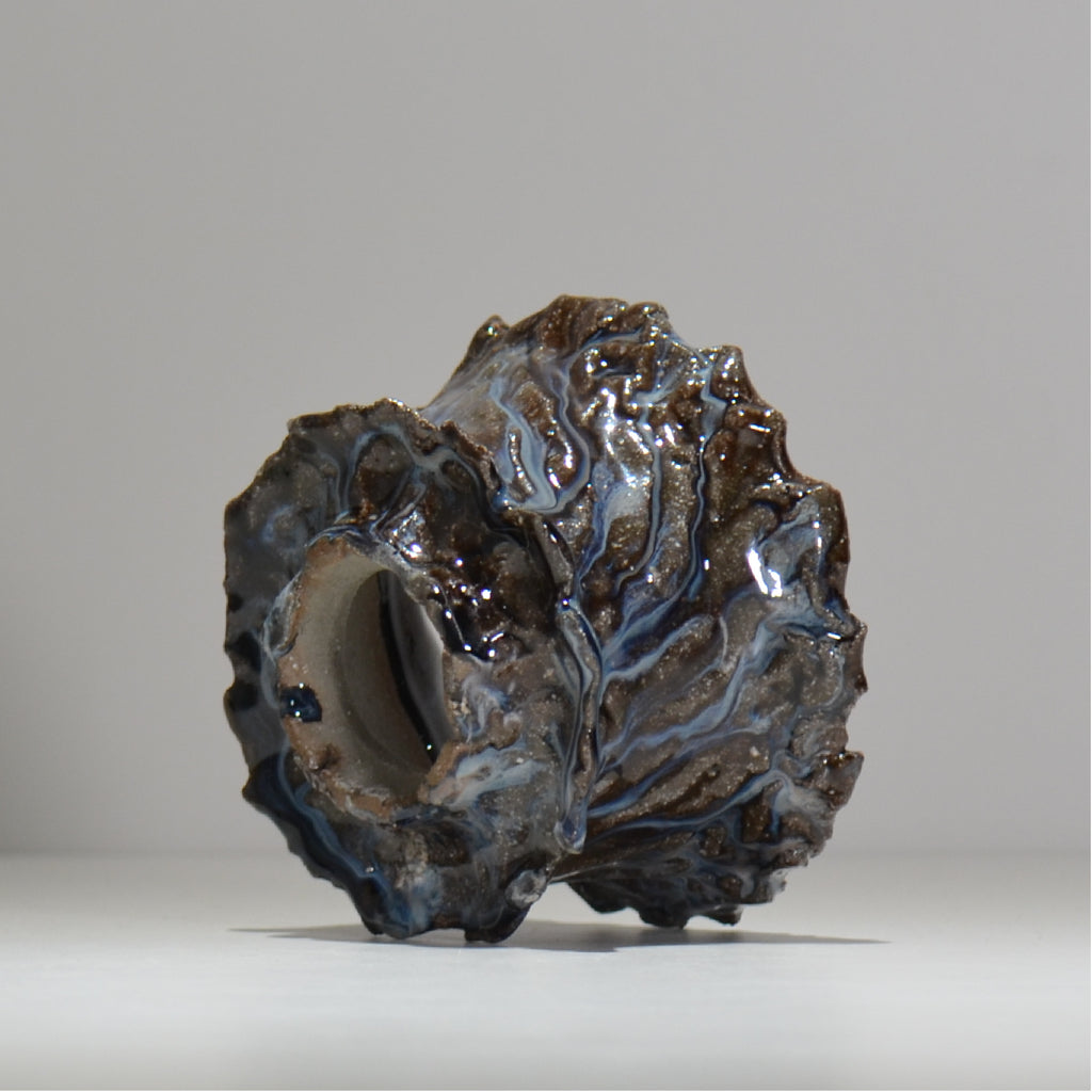 木村 貴史 / 深流-白波 /  kt_sr16_m /  約 φ12.3cm /  植木鉢