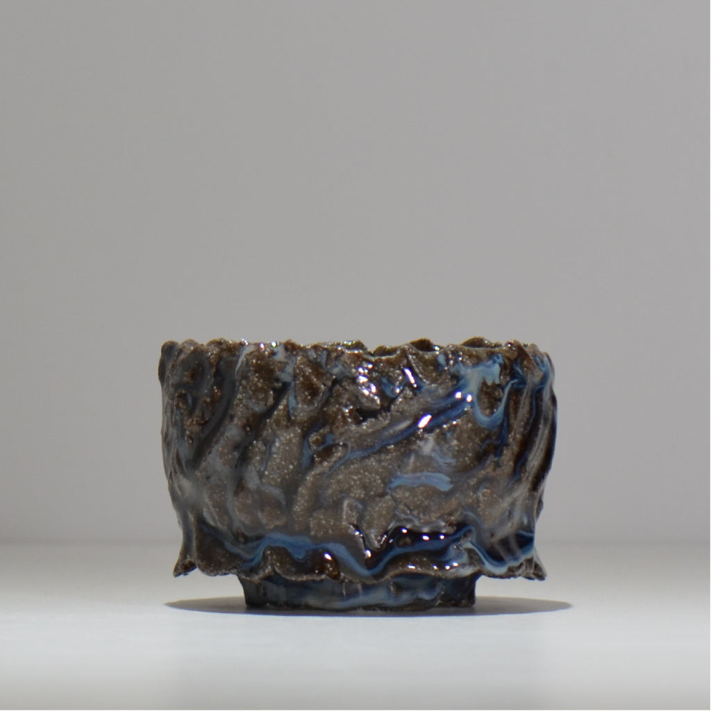 木村 貴史 / 深流-白波 /  kt_sr17_s /  約 φ11.5cm /  植木鉢