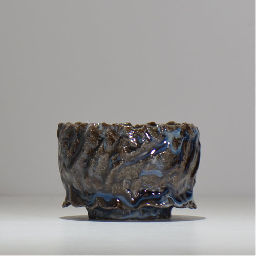 木村 貴史 / 深流-白波 /  kt_sr17_s /  約 φ11.5cm /  植木鉢