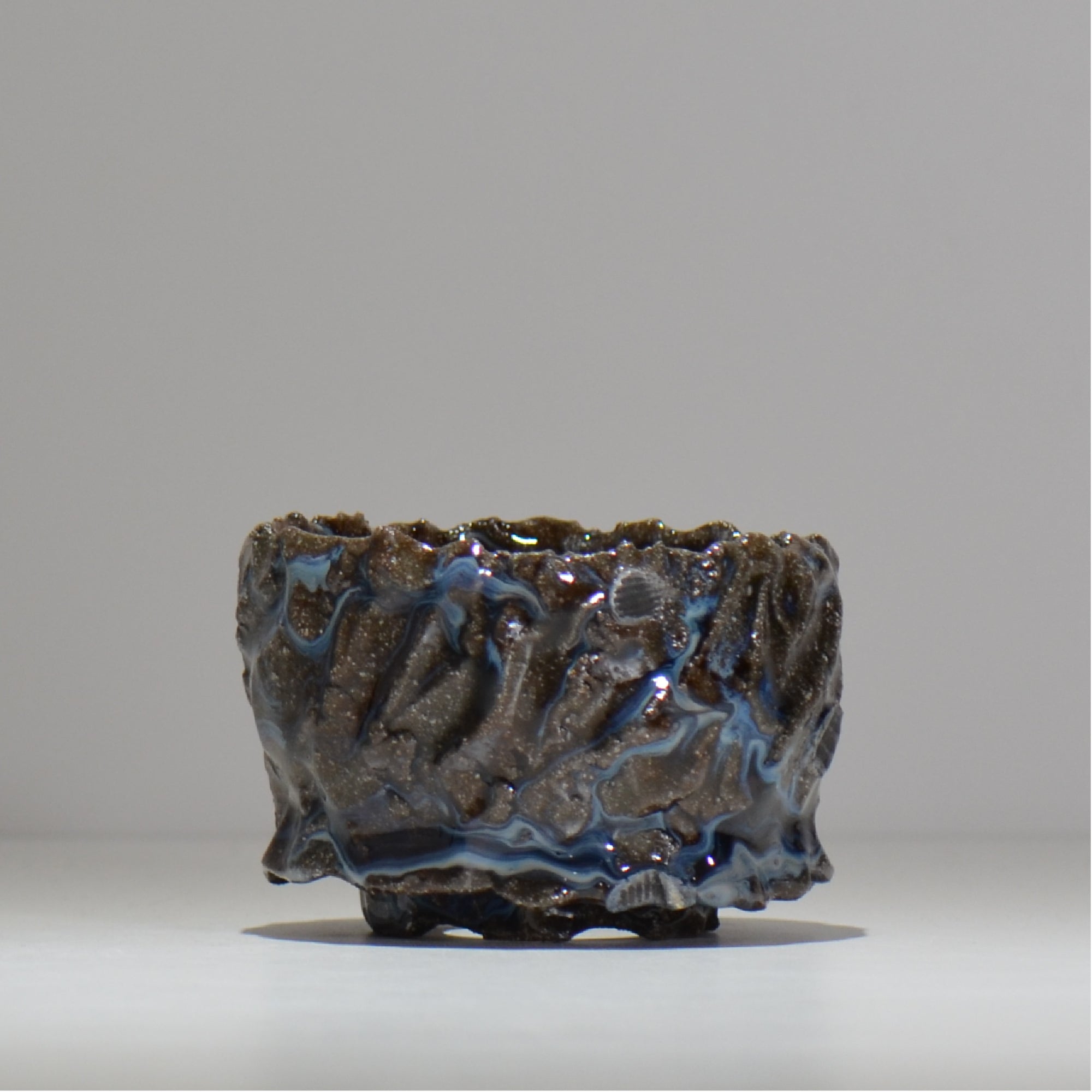 木村 貴史 / 深流-白波 /  kt_sr17_s /  約 φ11.5cm /  植木鉢