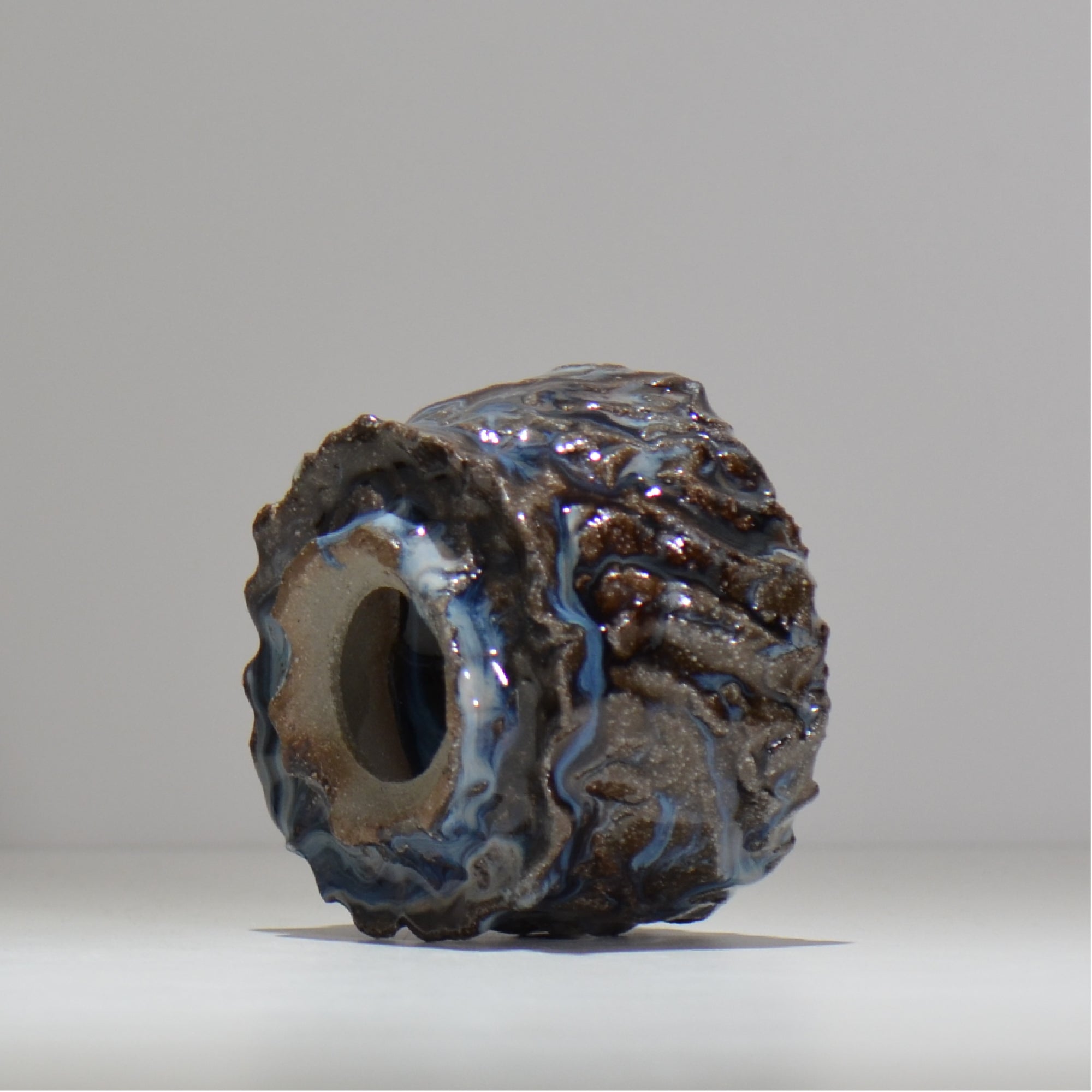 木村 貴史 / 深流-白波 /  kt_sr17_s /  約 φ11.5cm /  植木鉢