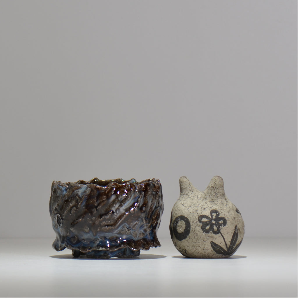 木村 貴史 / 深流-白波 /  kt_sr17_s /  約 φ11.5cm /  植木鉢