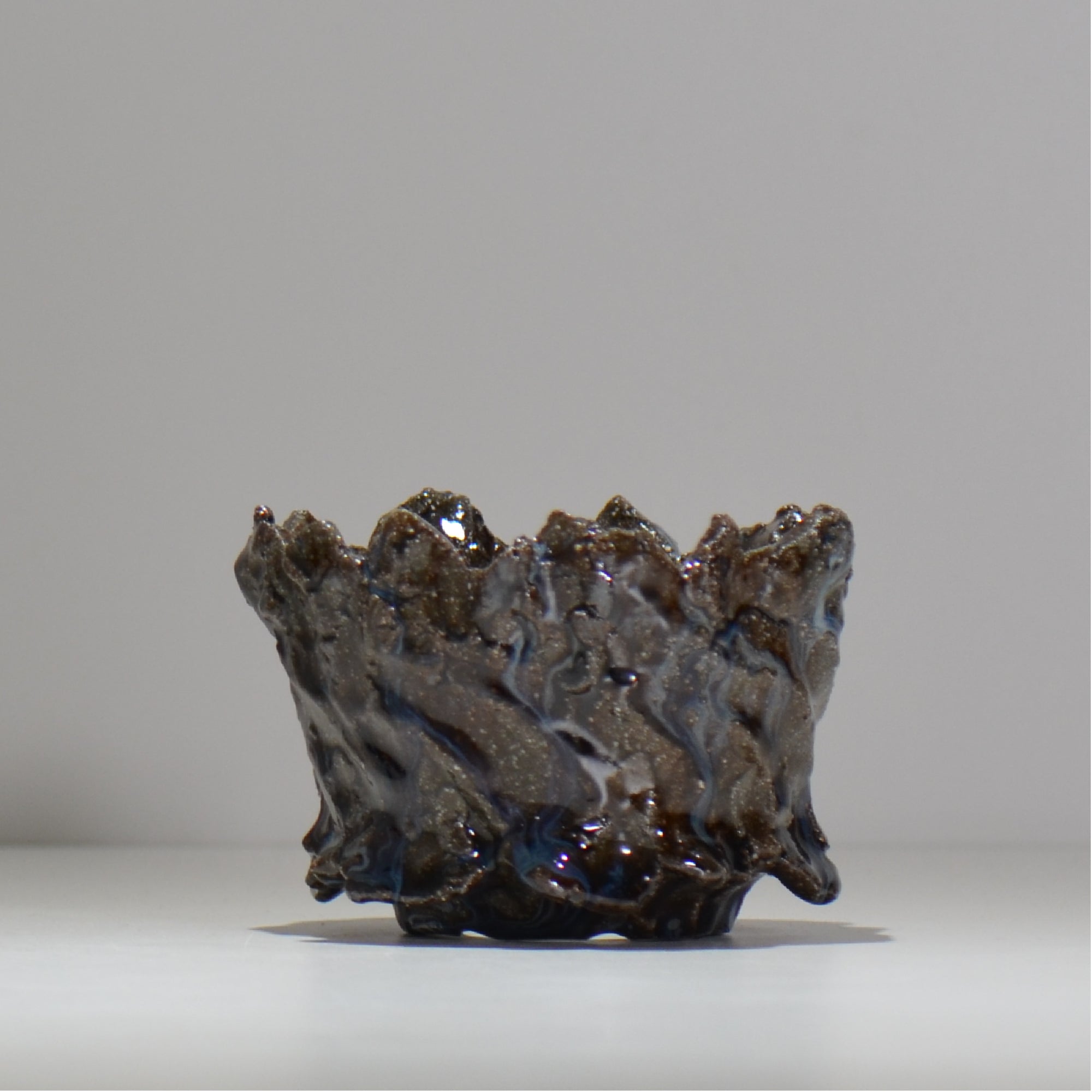 木村 貴史 / 深流-白波 /  kt_sr18_s /  約 φ11.5cm /  植木鉢