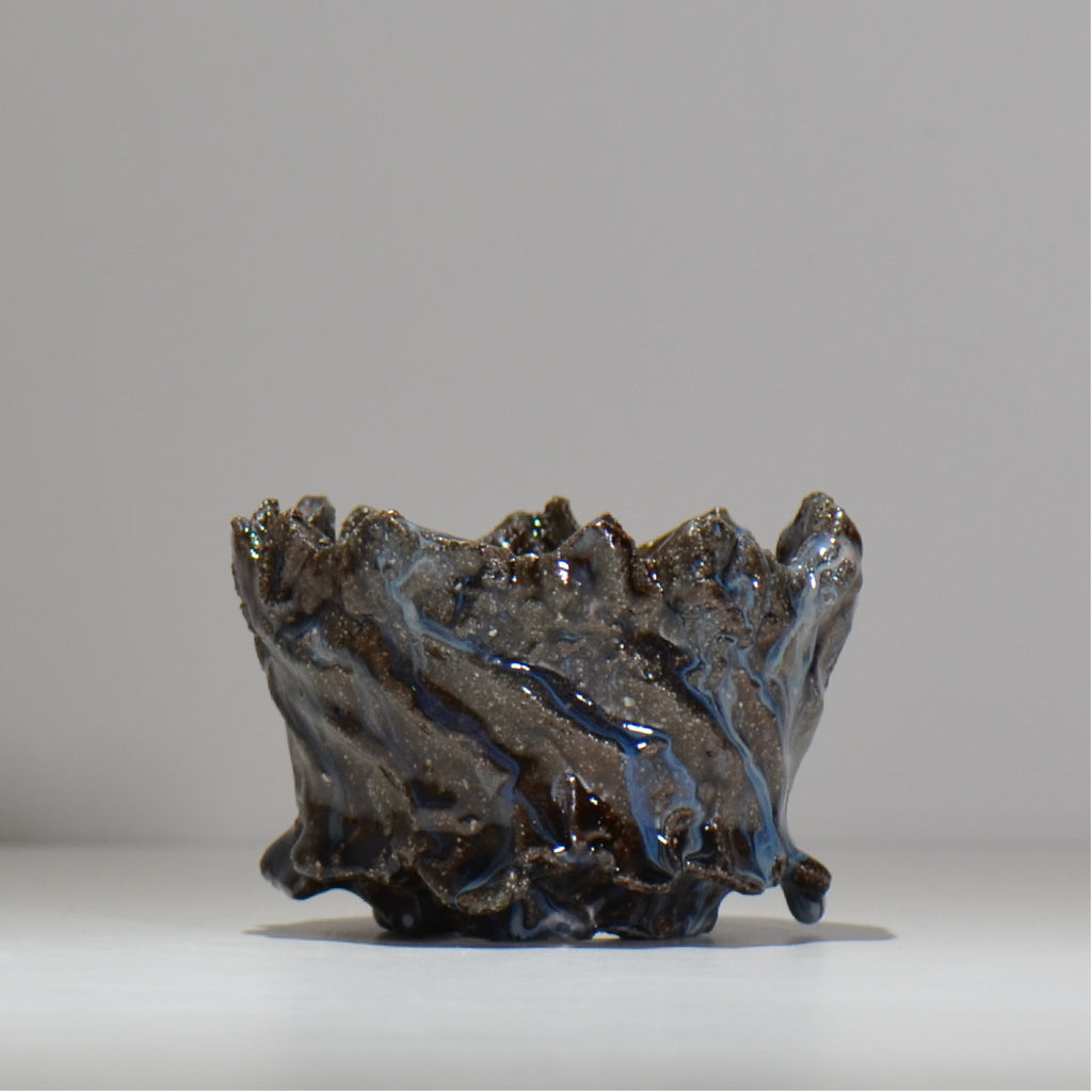 木村 貴史 / 深流-白波 /  kt_sr18_s /  約 φ11.5cm /  植木鉢