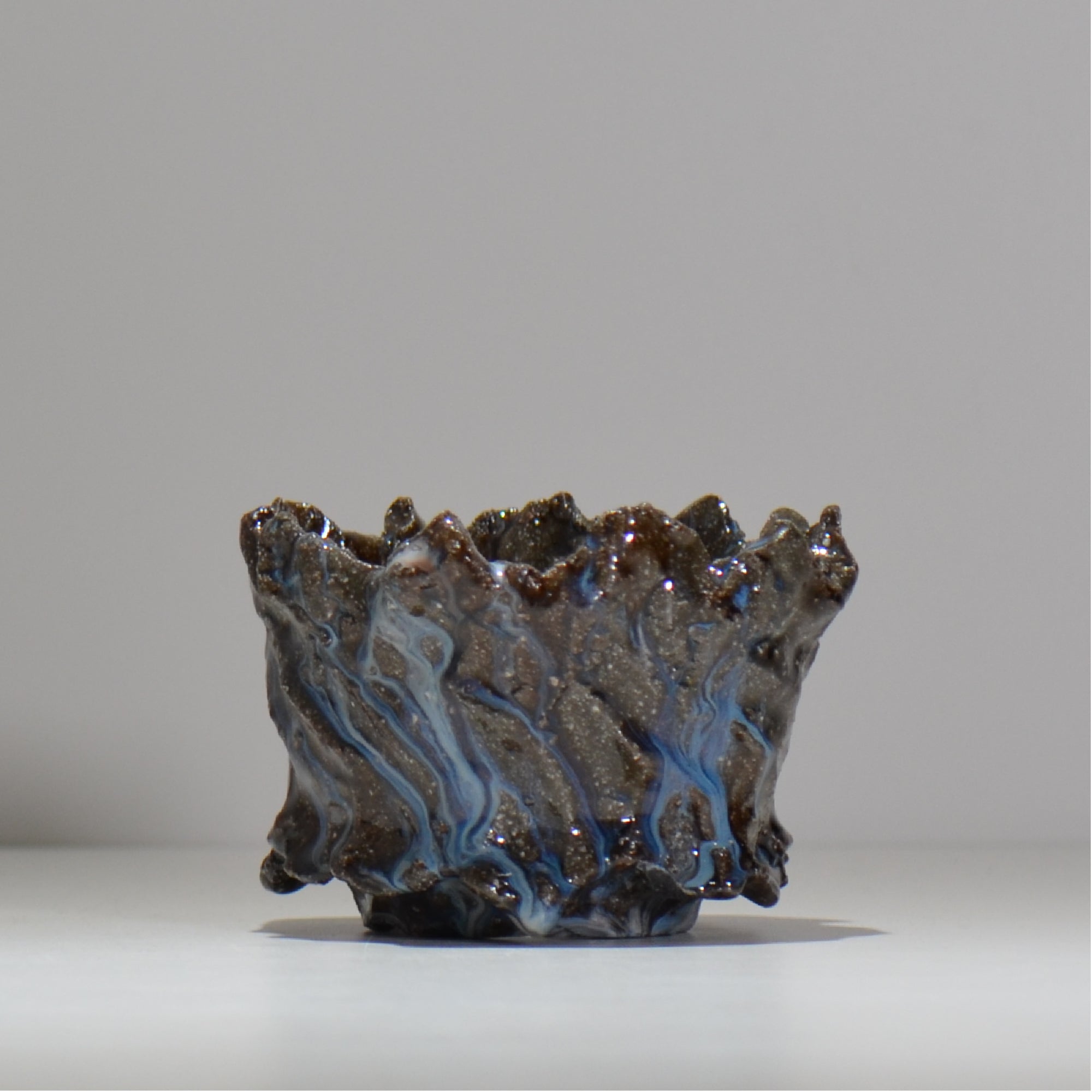 木村 貴史 / 深流-白波 /  kt_sr18_s /  約 φ11.5cm /  植木鉢