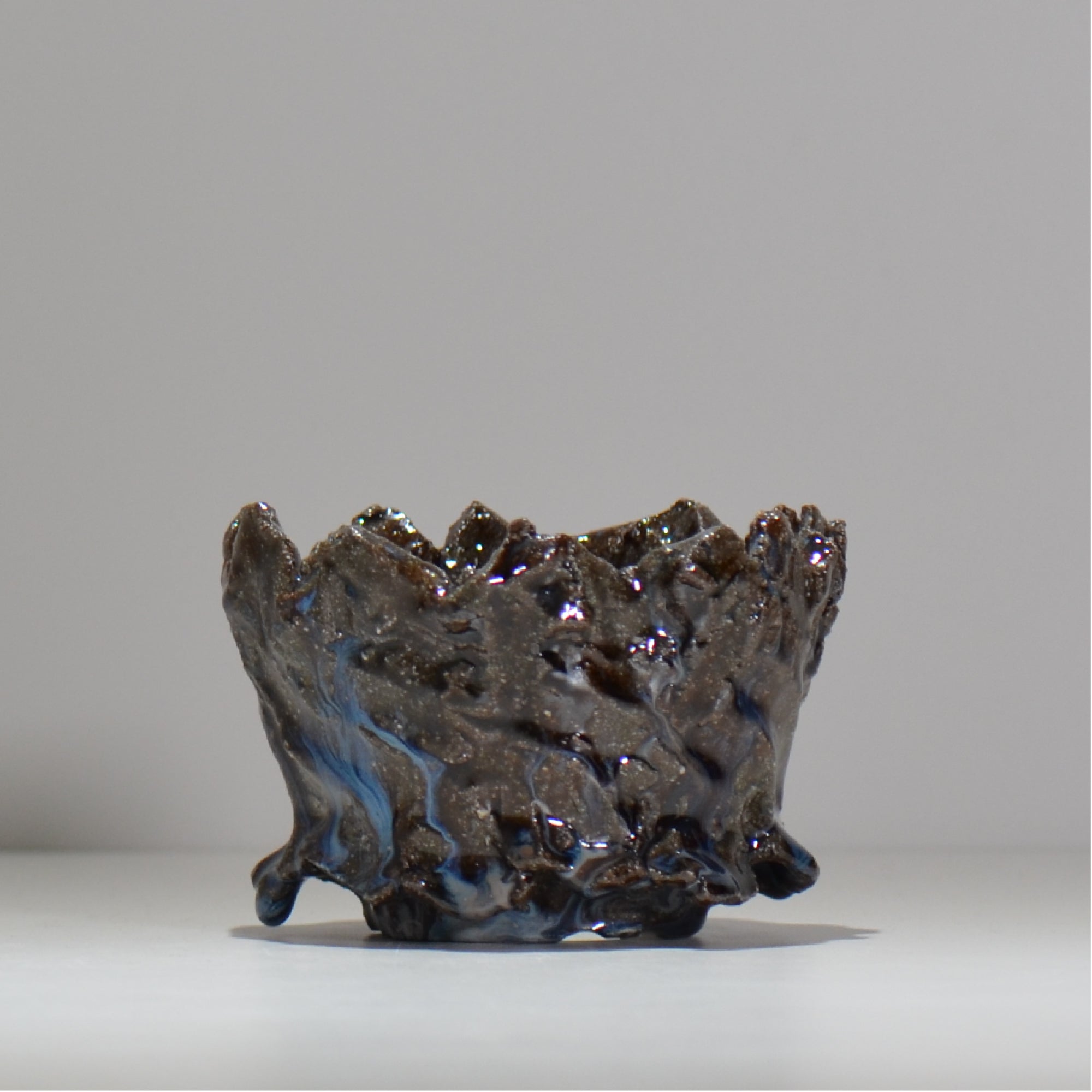 木村 貴史 / 深流-白波 /  kt_sr18_s /  約 φ11.5cm /  植木鉢