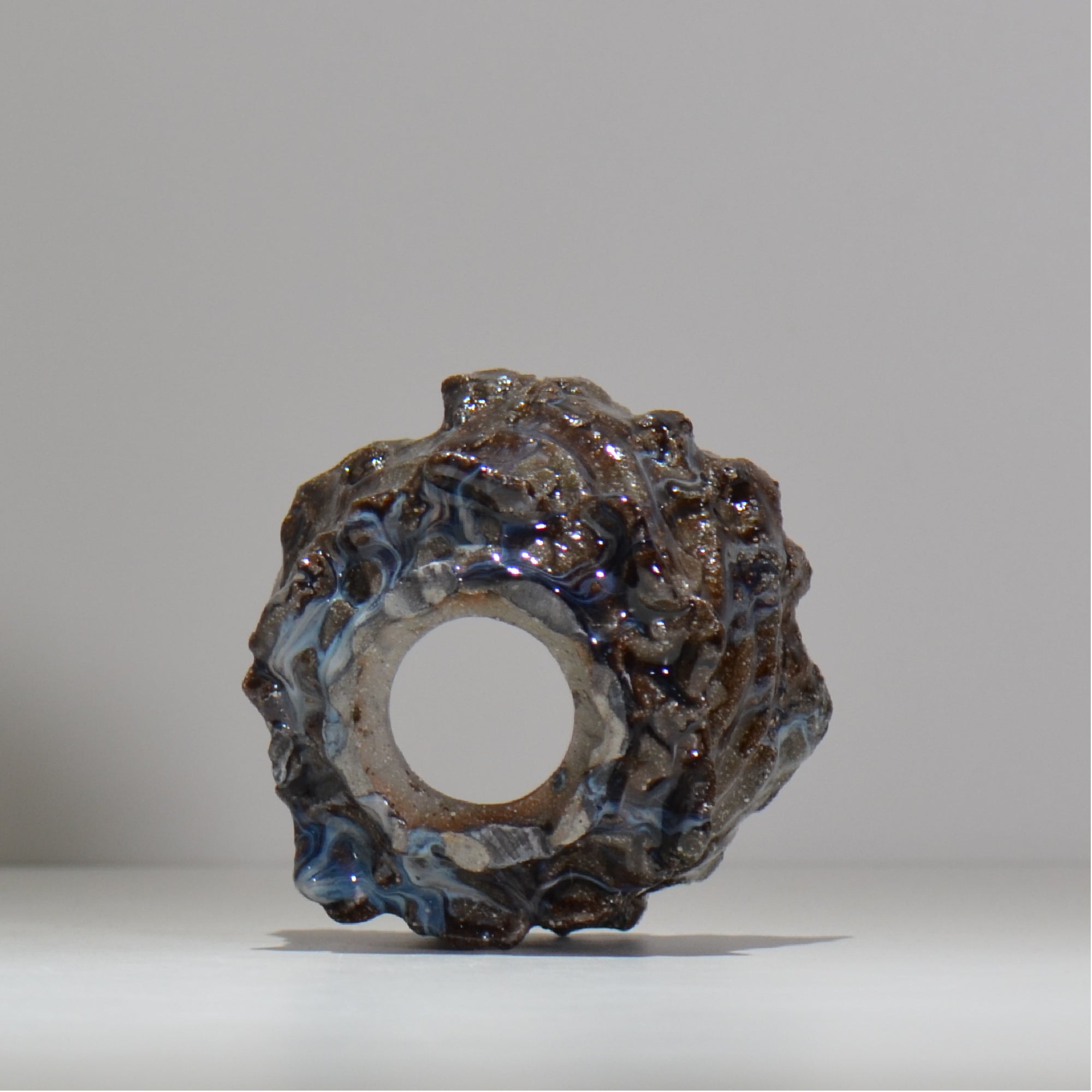 木村 貴史 / 深流-白波 /  kt_sr18_s /  約 φ11.5cm /  植木鉢