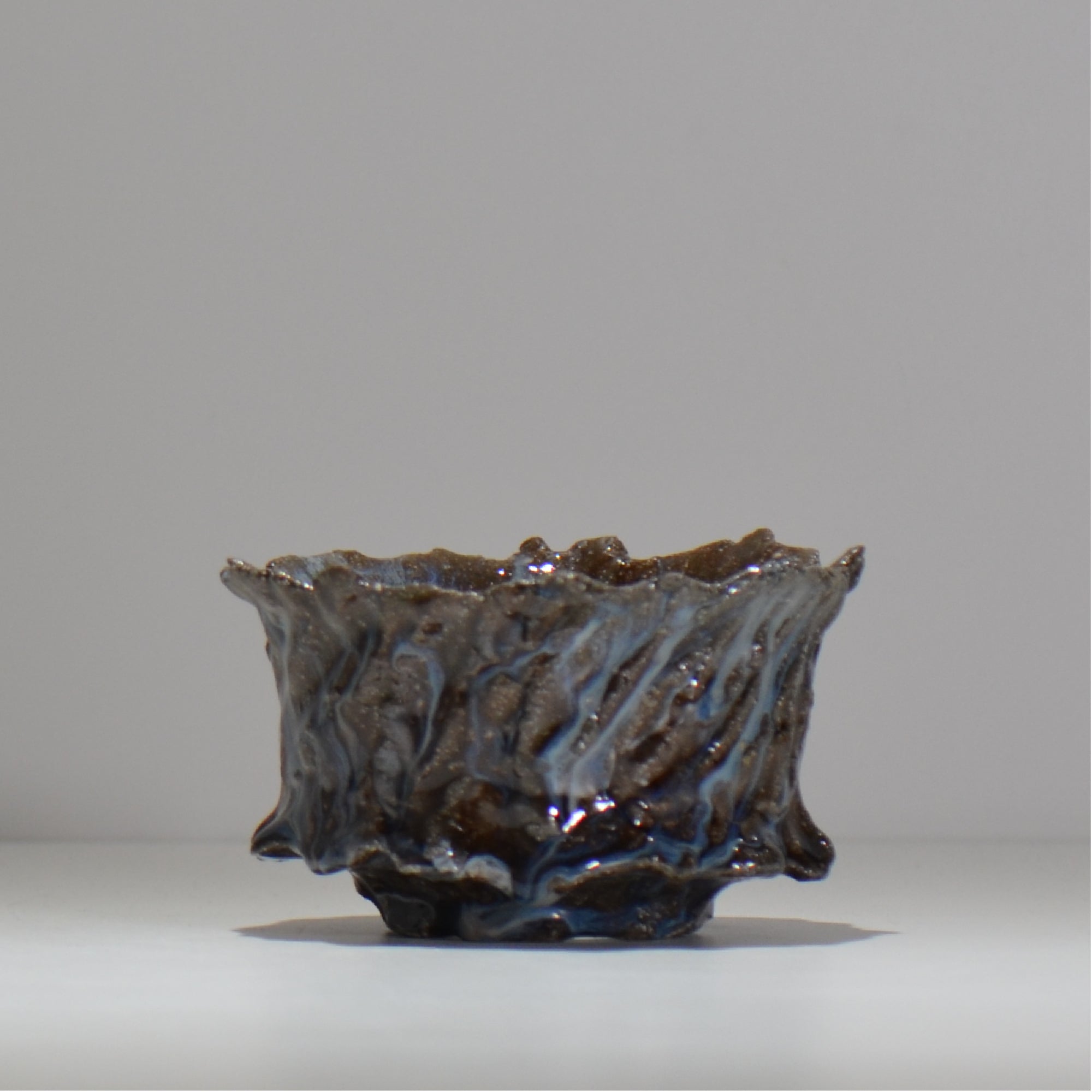 木村 貴史 / 深流-白波 /  kt_sr19_m /  約 φ12.7cm /  植木鉢