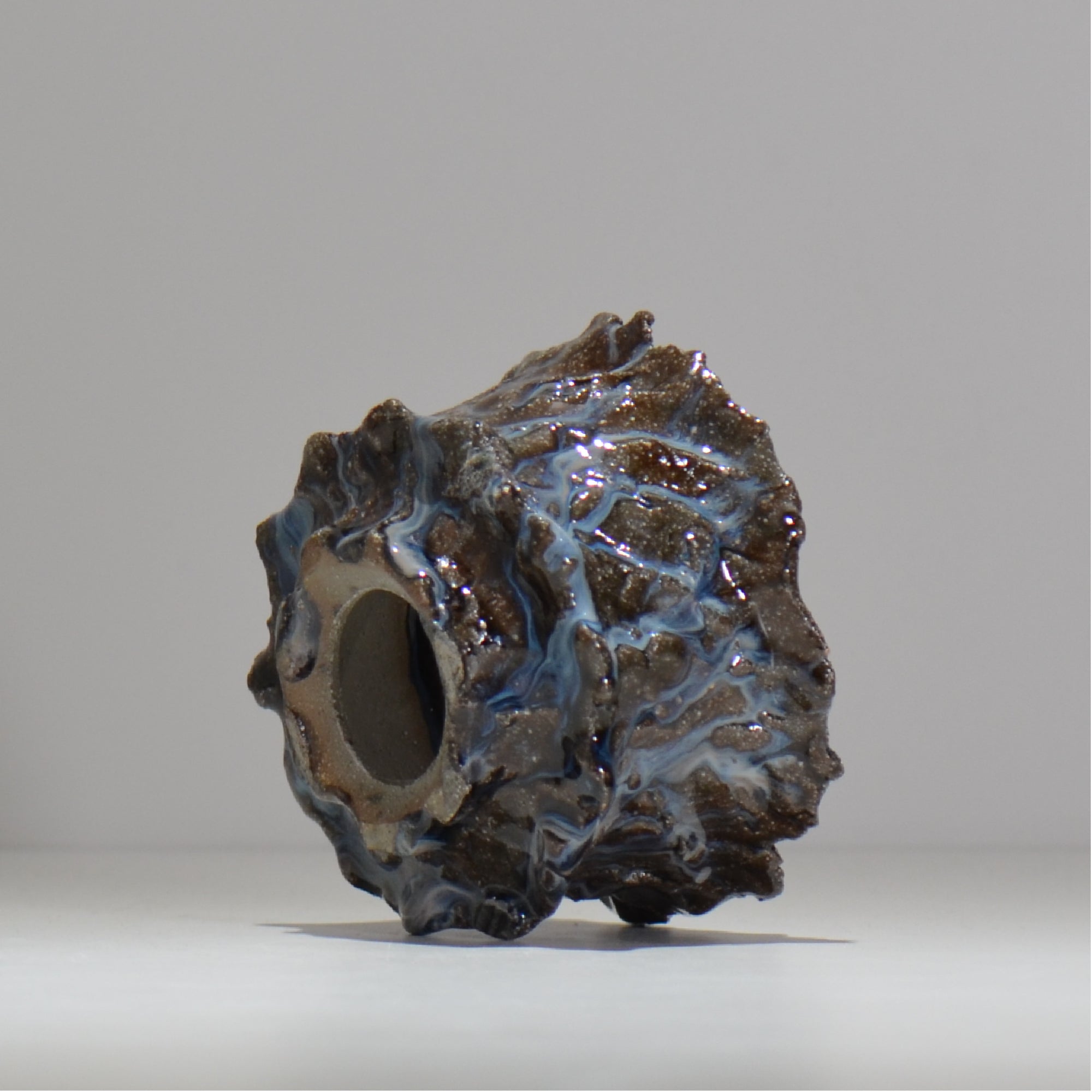 木村 貴史 / 深流-白波 /  kt_sr19_m /  約 φ12.7cm /  植木鉢