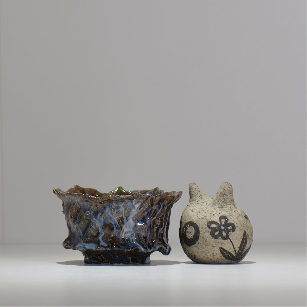 木村 貴史 / 深流-白波 /  kt_sr19_m /  約 φ12.7cm /  植木鉢