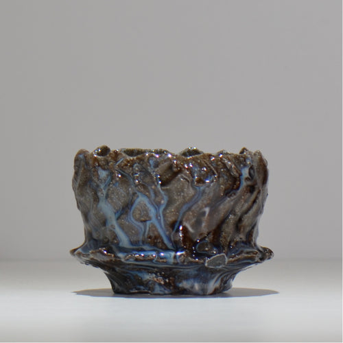 木村 貴史 / 深流-白波 /  kt_sr20_s /  約 φ11cm /  植木鉢