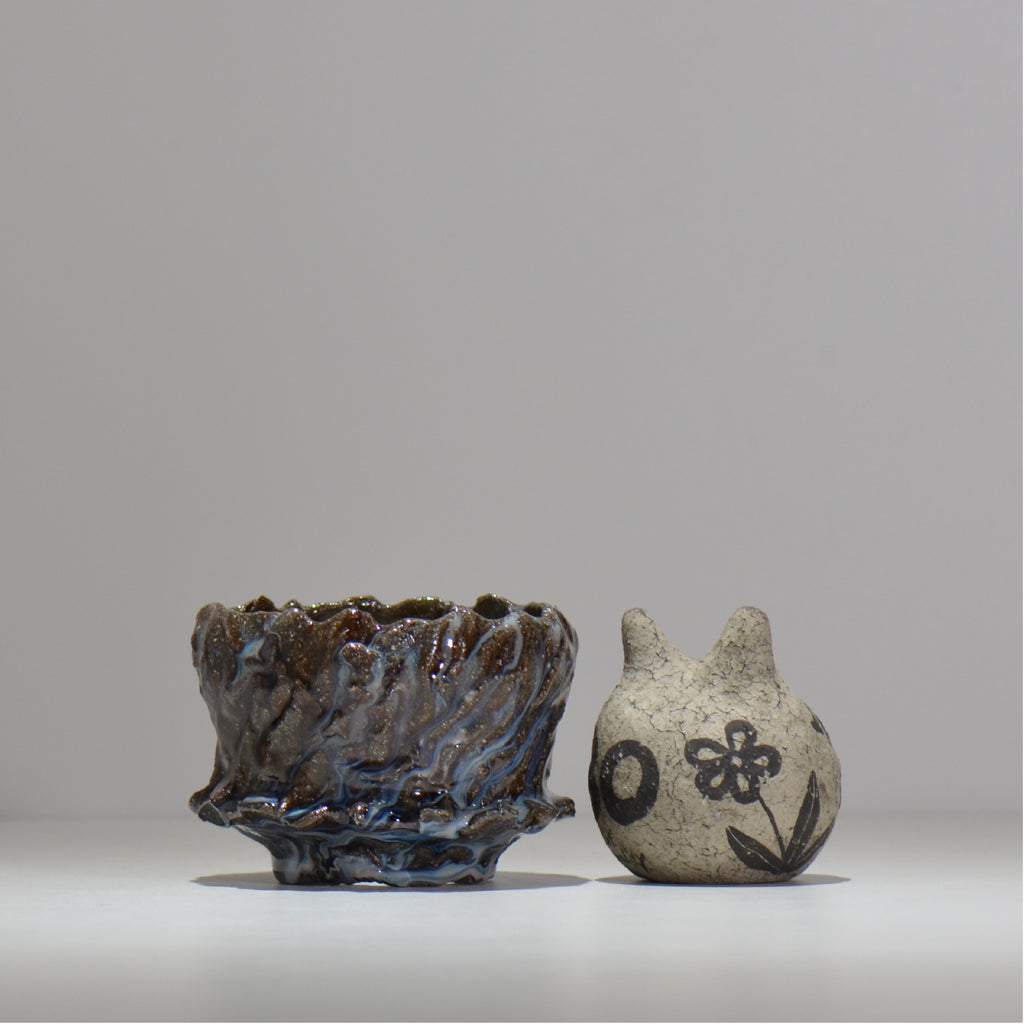 木村 貴史 / 深流-白波 /  kt_sr20_s /  約 φ11cm /  植木鉢