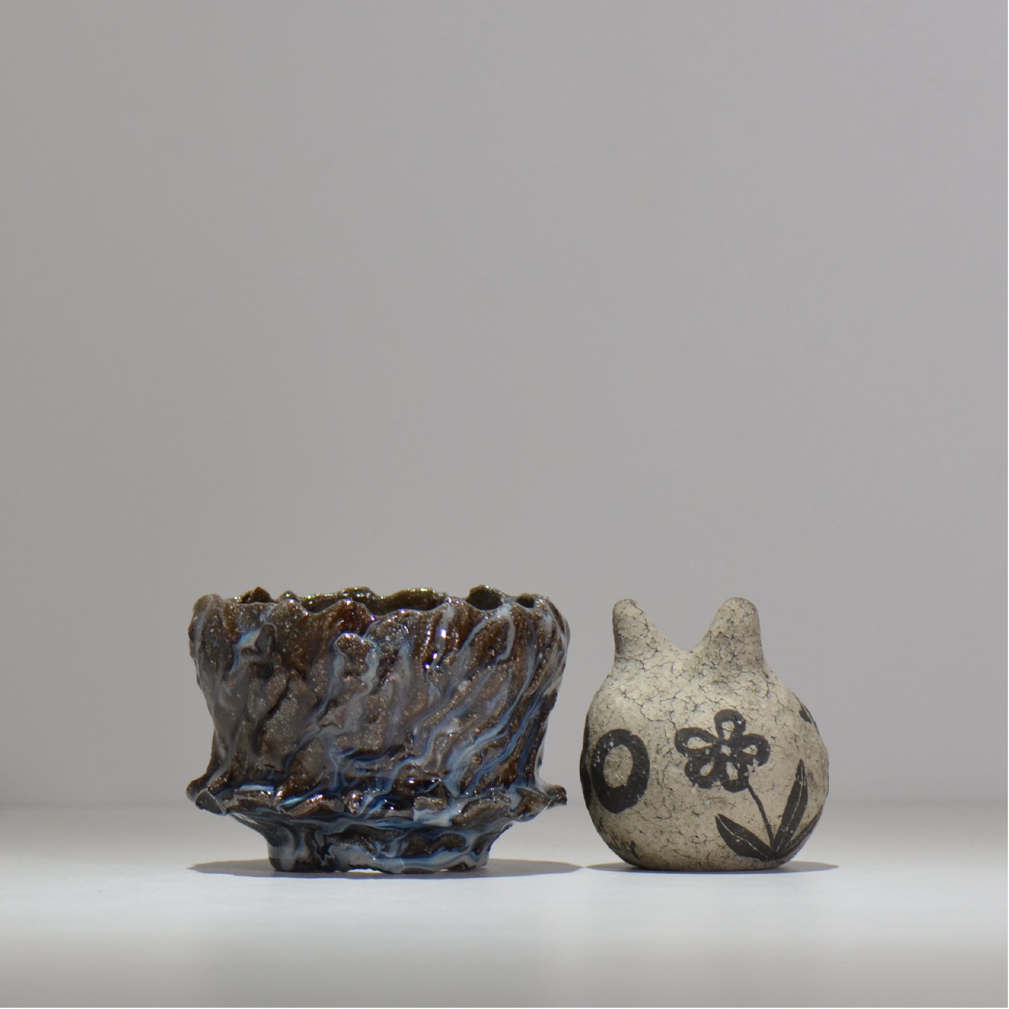 木村 貴史 / 深流-白波 /  kt_sr20_s /  約 φ11cm /  植木鉢