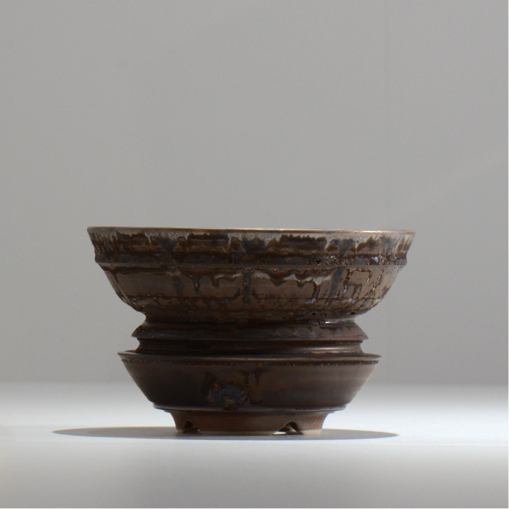 菊地元野 / AVOCADO BORDER ブラック 03/ XL / 約φ19cm / 植木鉢