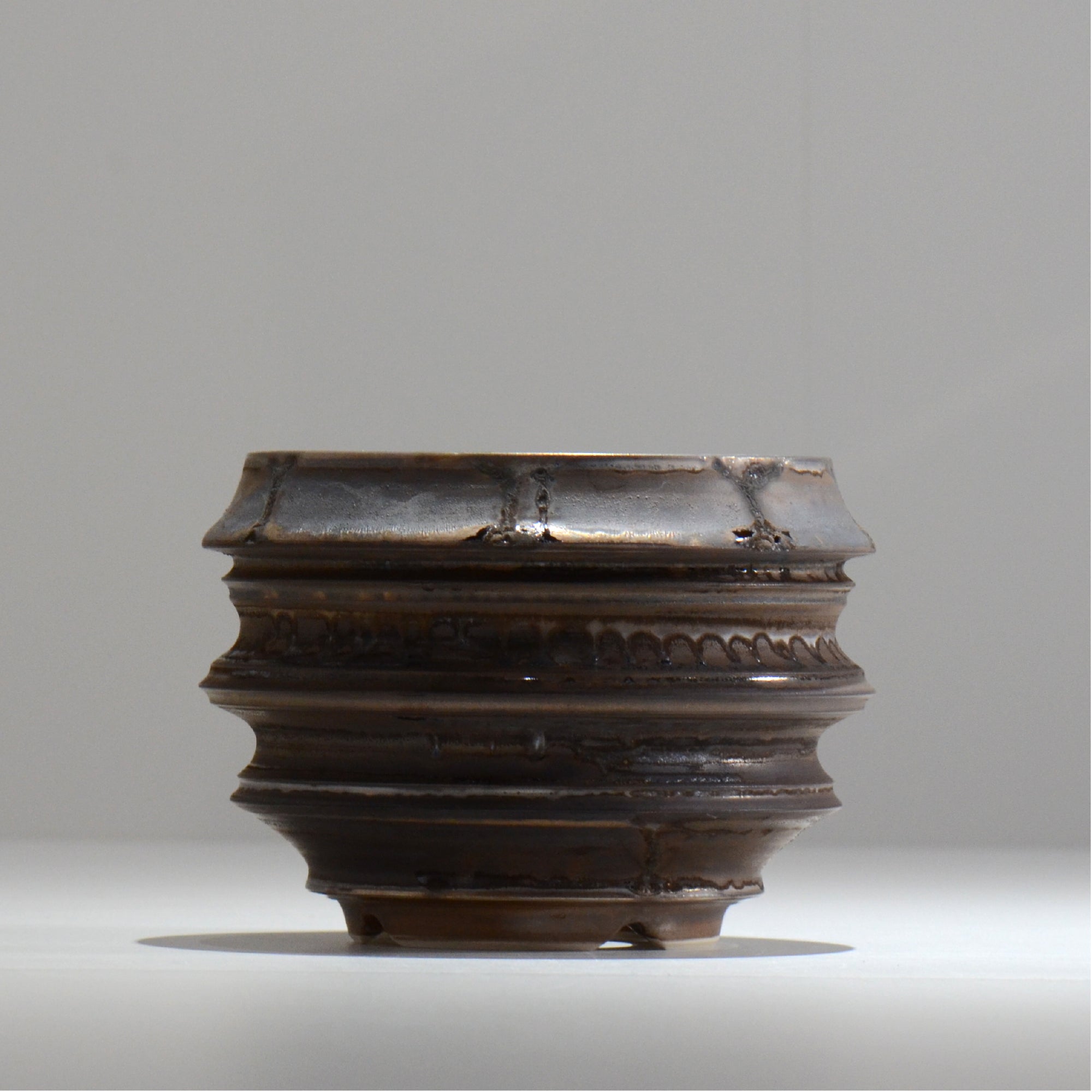 陶房Kibi / マルチエッジS004_20 / M / 約 φ13.8cm / 植木鉢