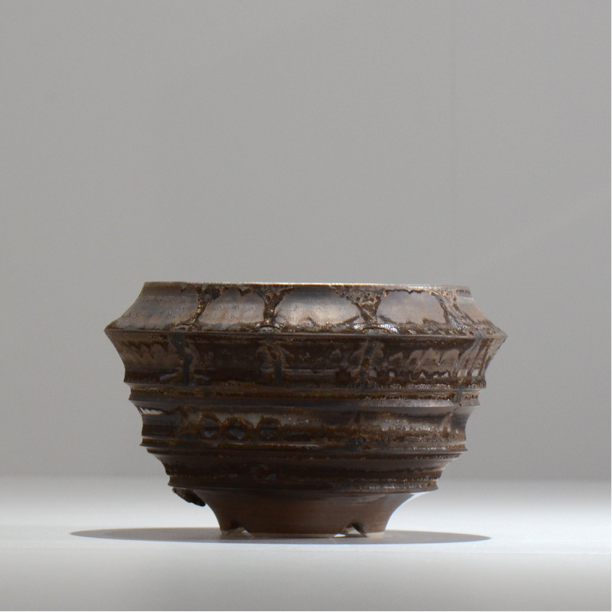 陶房Kibi / マルチエッジS006_25 / M / 約 φ14.6cm / 植木鉢