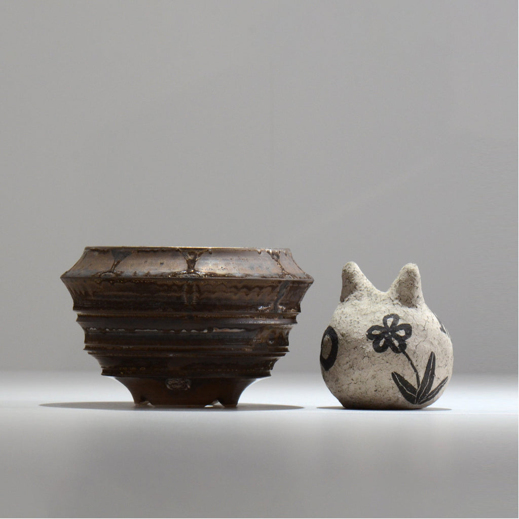 陶房Kibi / マルチエッジS006_25 / M / 約 φ11.6cm / 植木鉢