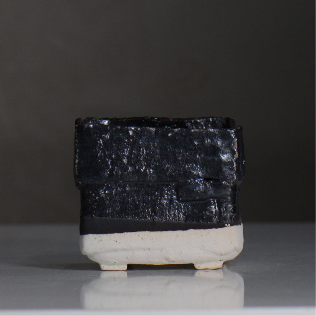 川合 牧人 / cube ツートン / mk2_cb01_s / 約φ9.3cm / 植木鉢