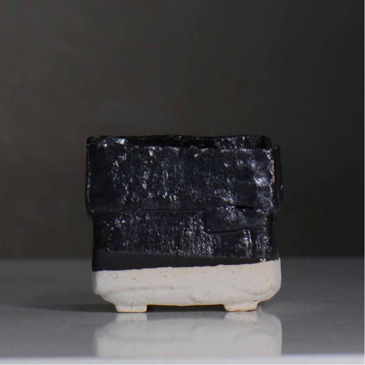 川合 牧人 / cube ツートン / mk2_cb01_s / 約φ9.3cm / 植木鉢