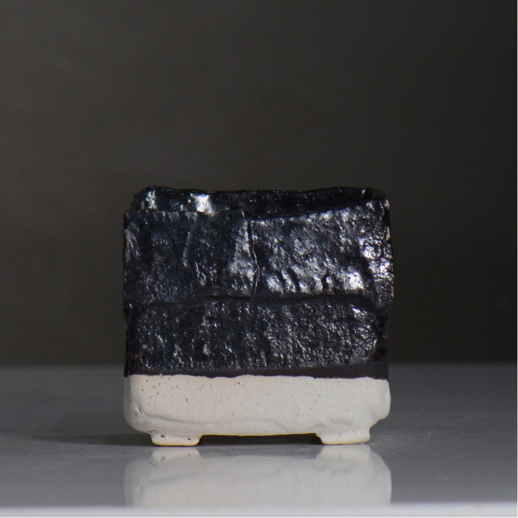 川合 牧人 / cube ツートン / mk2_cb01_s / 約φ9.3cm / 植木鉢