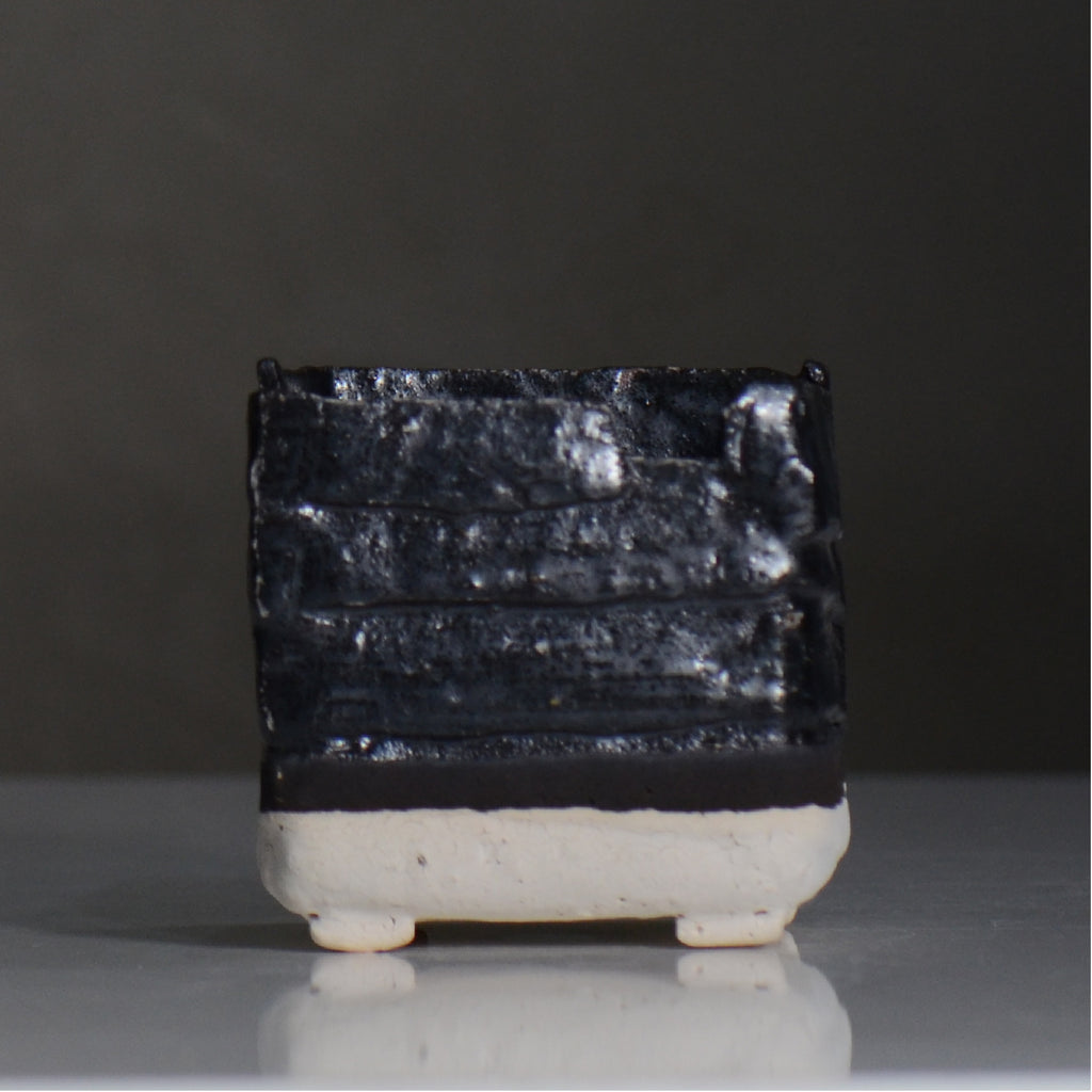 川合 牧人 / cube ツートン / mk2_cb02_s / 約φ9.5cm / 植木鉢