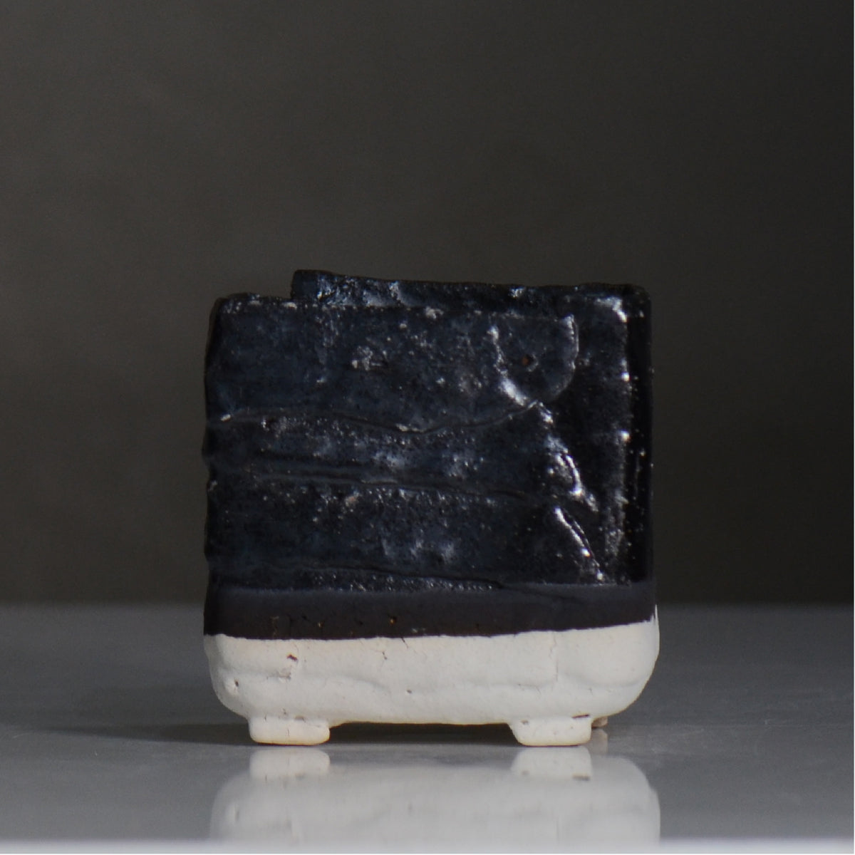 川合 牧人 / cube ツートン / mk2_cb02_s / 約φ9.5cm / 植木鉢