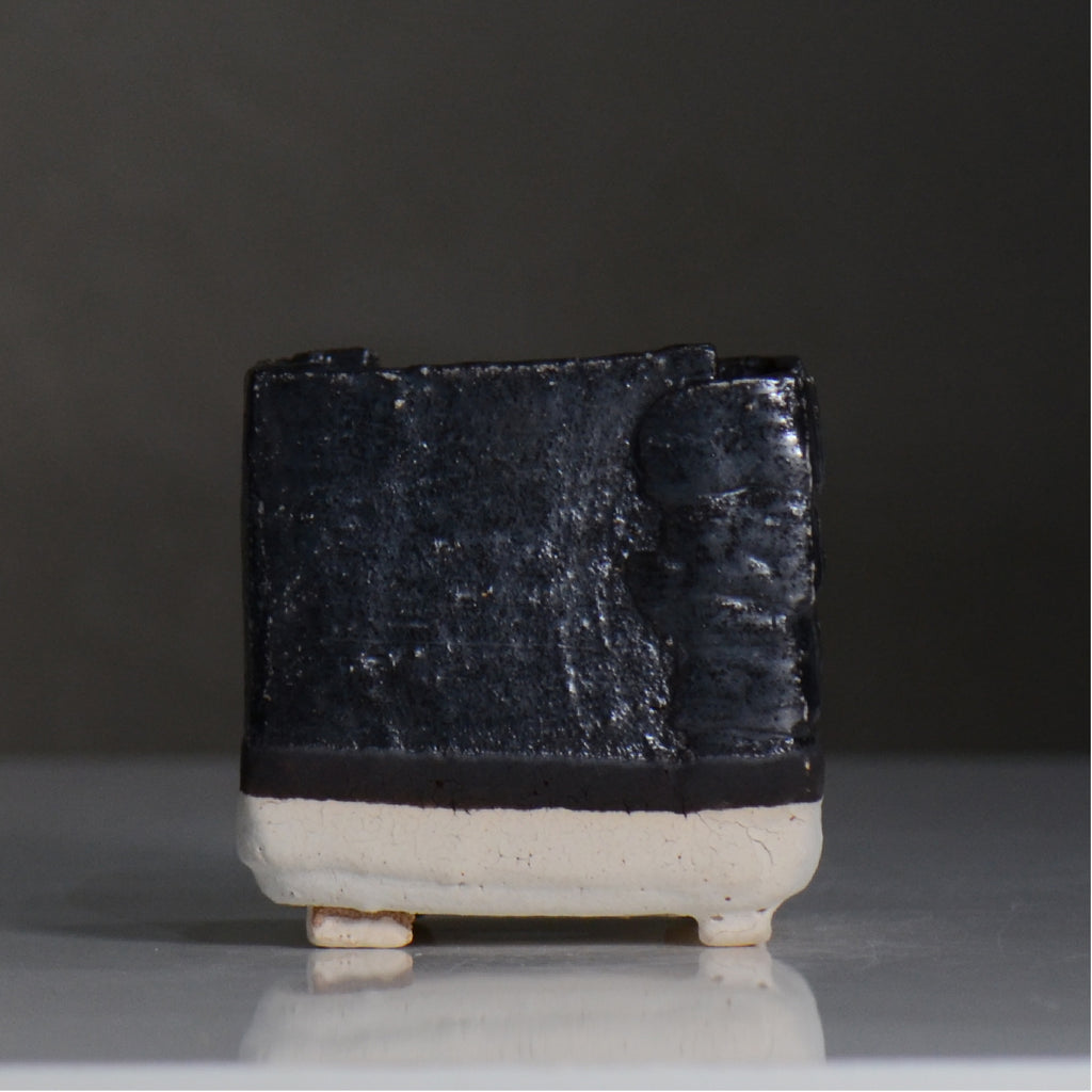川合 牧人 / cube ツートン / mk2_cb02_s / 約φ9.5cm / 植木鉢