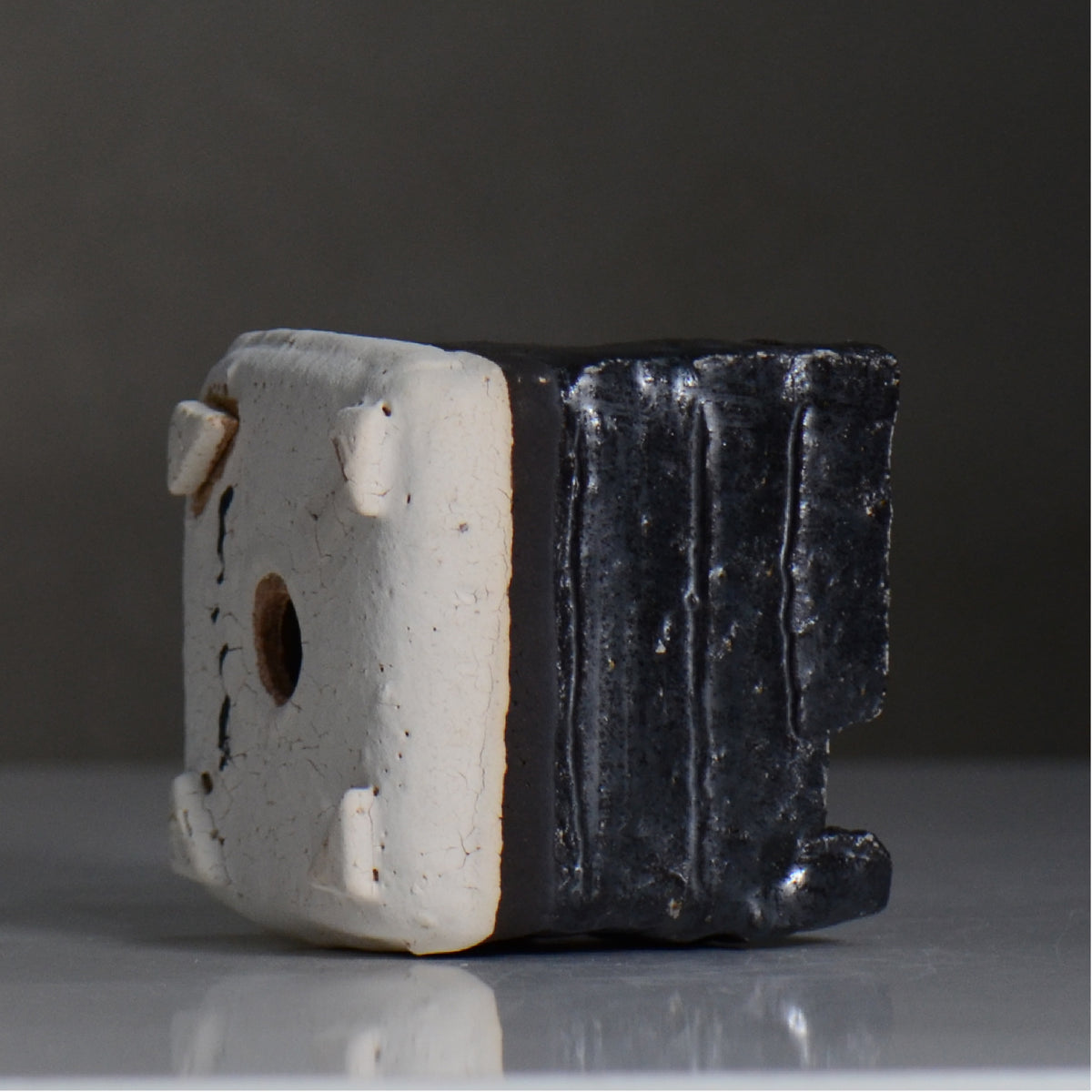 川合 牧人 / cube ツートン / mk2_cb02_s / 約φ9.5cm / 植木鉢