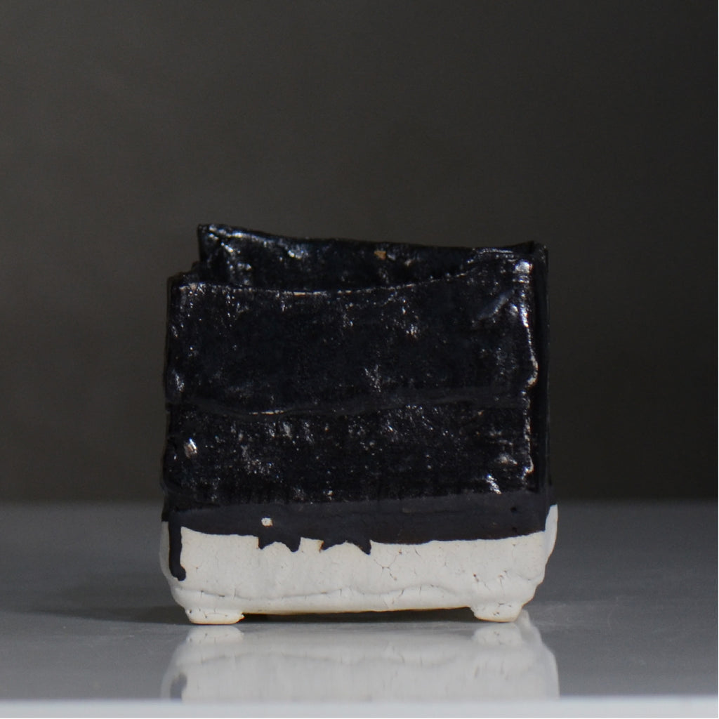 川合 牧人 / cube ツートン / mk2_cb03_s / 約φ9.5cm / 植木鉢