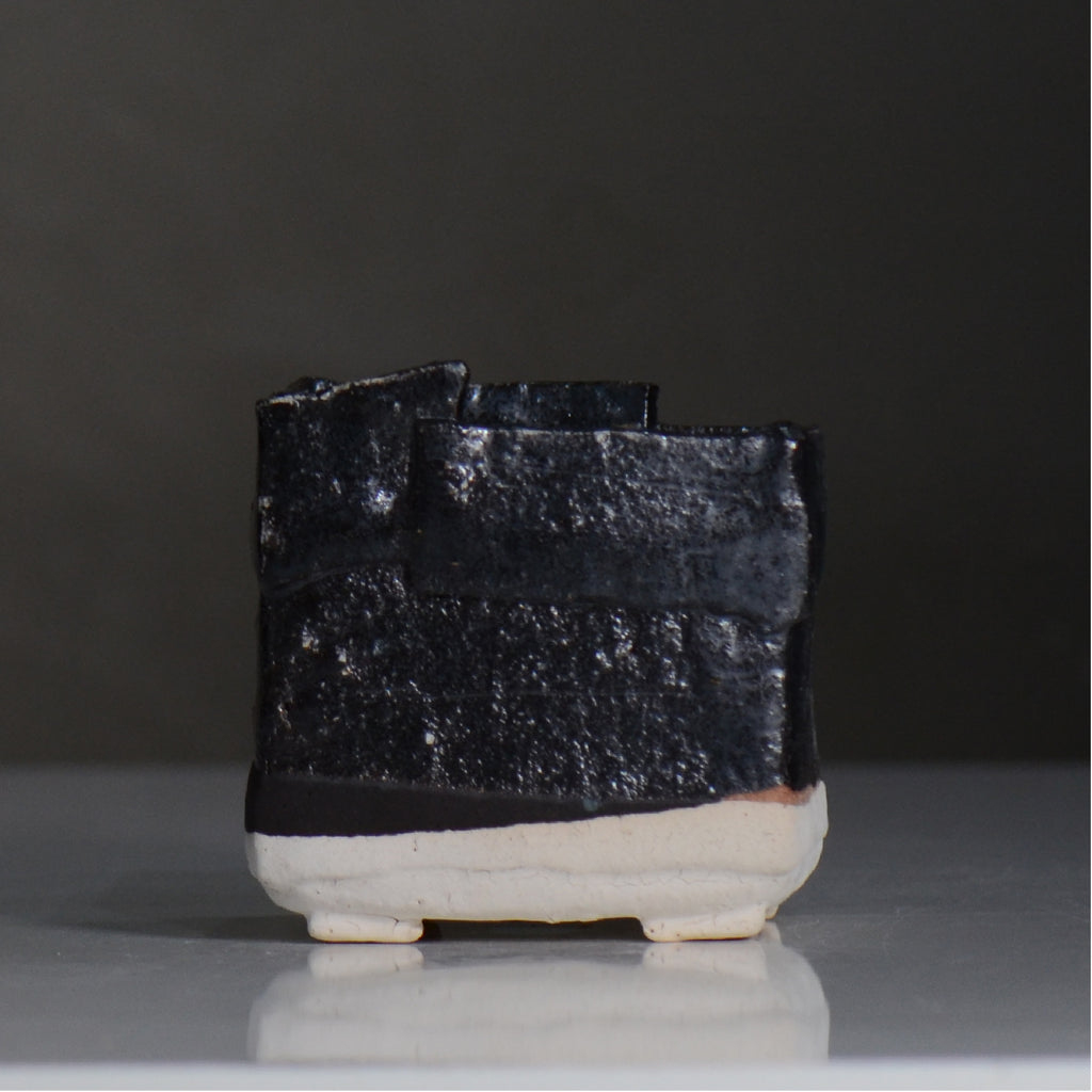 川合 牧人 / cube ツートン / mk2_cb04_s / 約φ9.5cm / 植木鉢