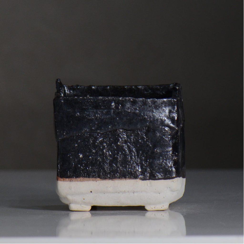 川合 牧人 / cube ツートン / mk2_cb04_s / 約φ9.5cm / 植木鉢