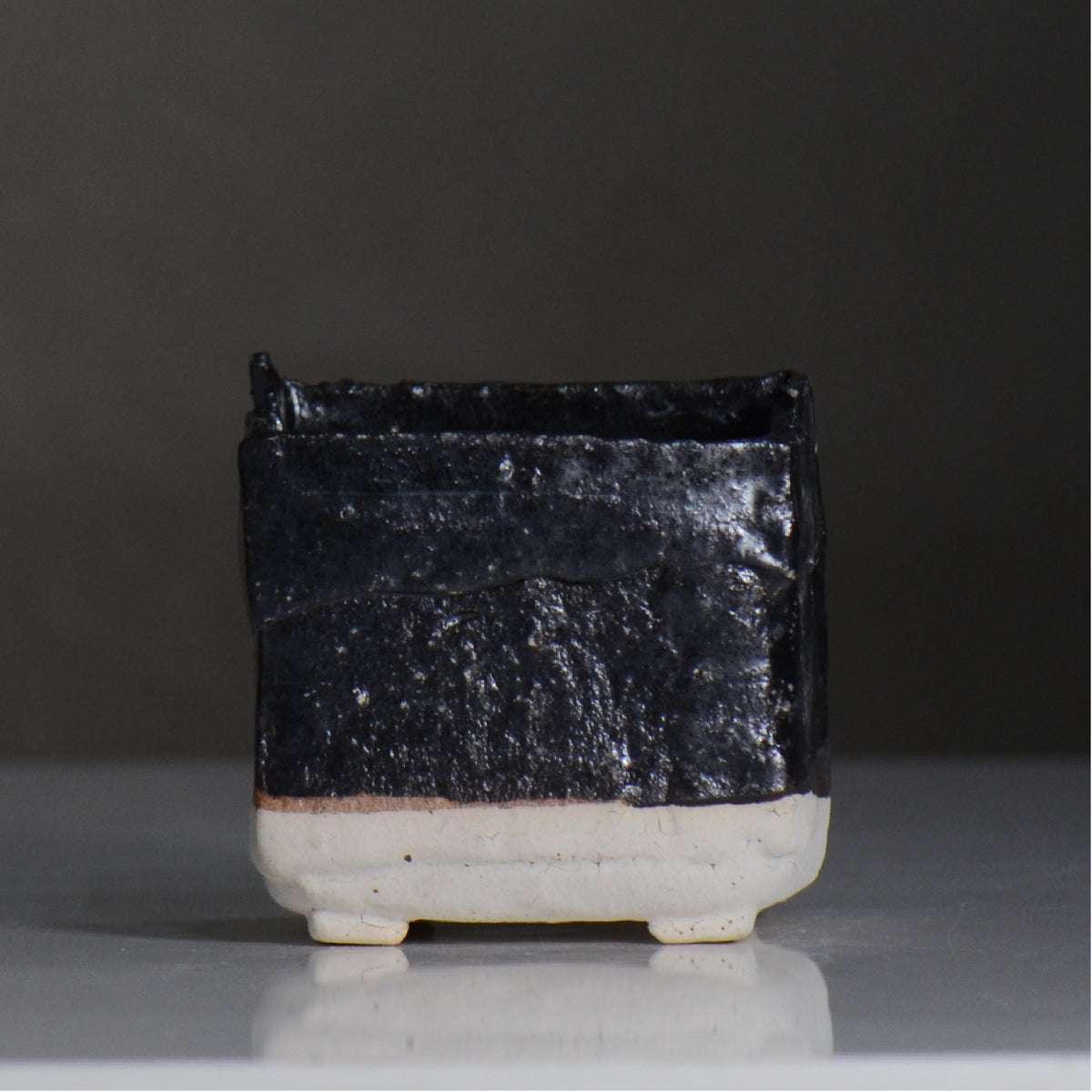 川合 牧人 / cube ツートン / mk2_cb04_s / 約φ9.5cm / 植木鉢