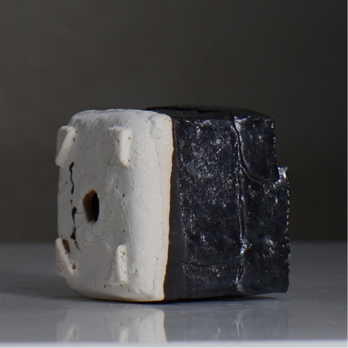 川合 牧人 / cube ツートン / mk2_cb04_s / 約φ9.5cm / 植木鉢