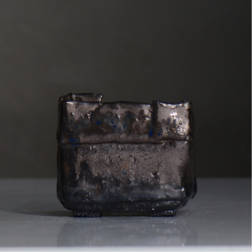 川合 牧人 / cube ブロンズ / mk2_cb07_s / 約φ10cm / 植木鉢