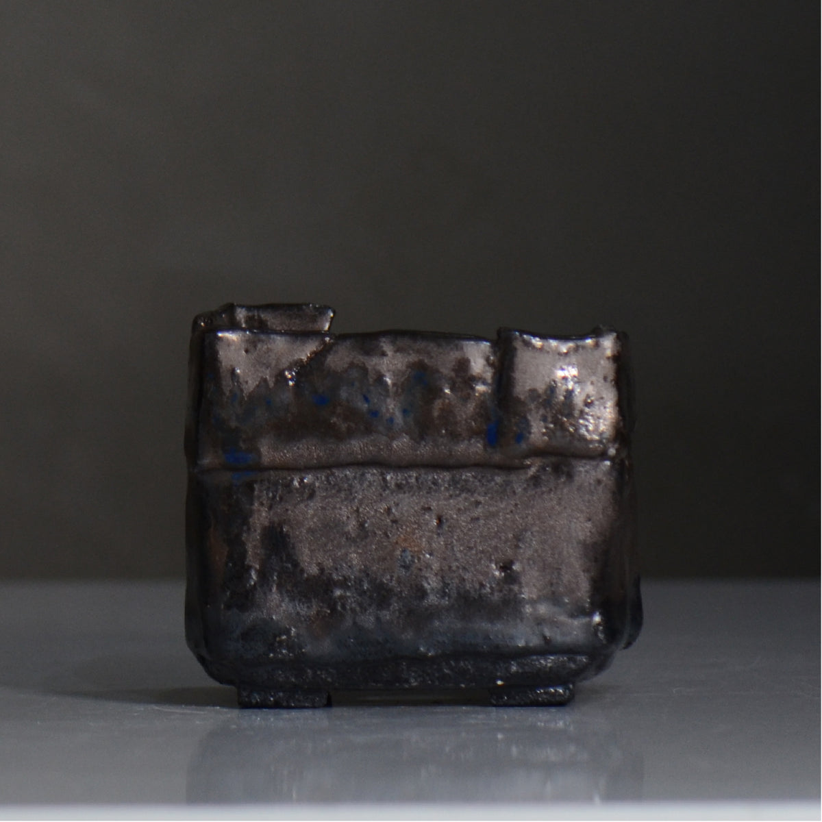 川合 牧人 / cube ブロンズ / mk2_cb07_s / 約φ10cm / 植木鉢