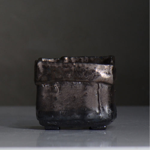 川合 牧人 / cube ブロンズ / mk2_cb07_s / 約φ10cm / 植木鉢
