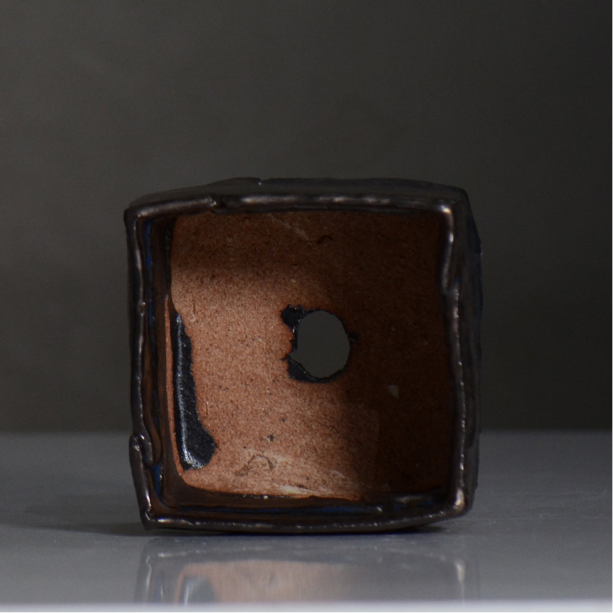 川合 牧人 / cube ブロンズ / mk2_cb07_s / 約φ10cm / 植木鉢