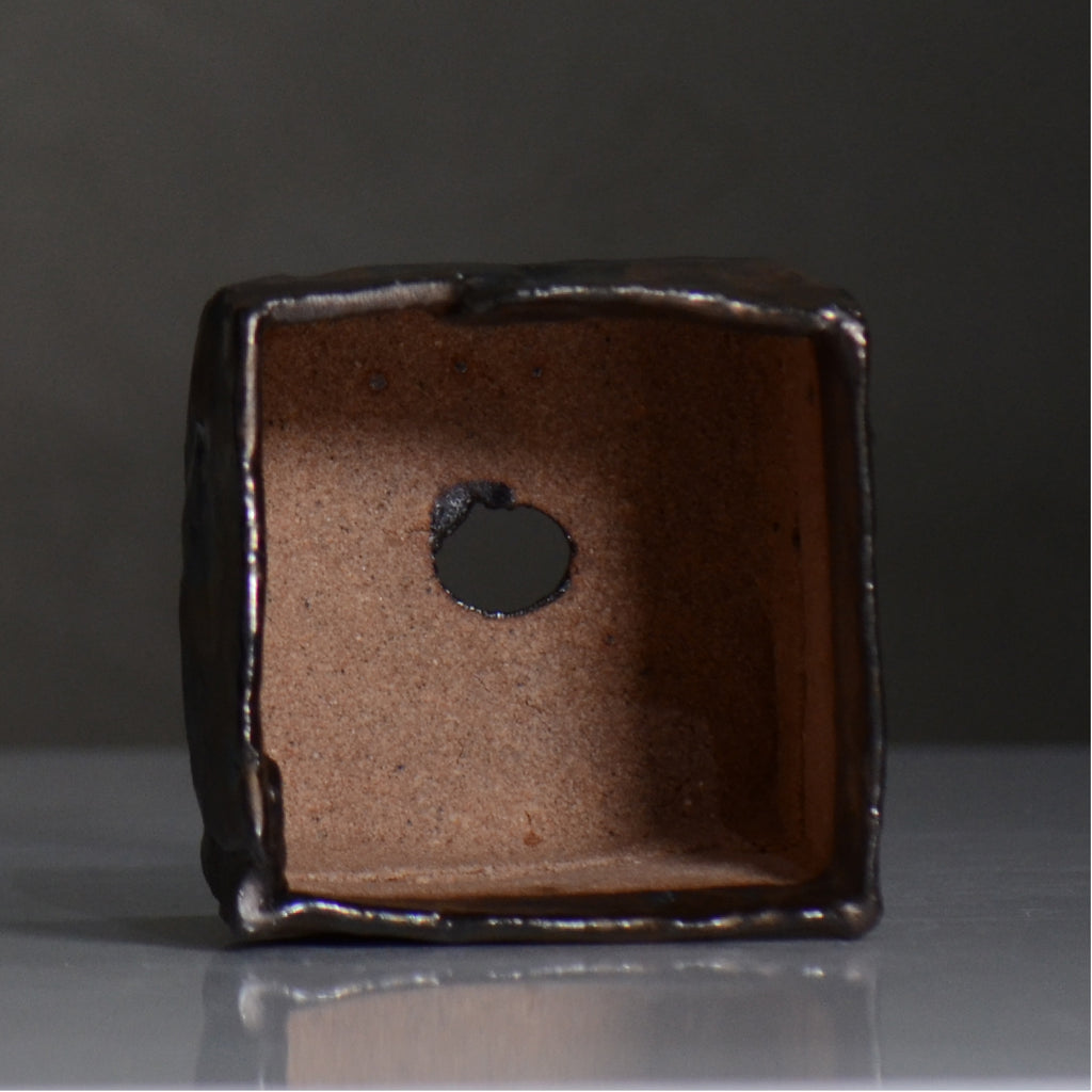 川合 牧人 / cube ブロンズ / mk2_cb10_s / 約φ10cm / 植木鉢