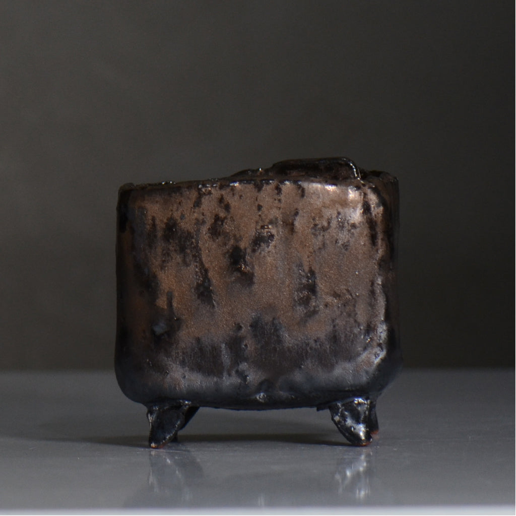 川合 牧人 / cube ブロンズ / mk2_cb11_s / 約φ10.3cm / 植木鉢