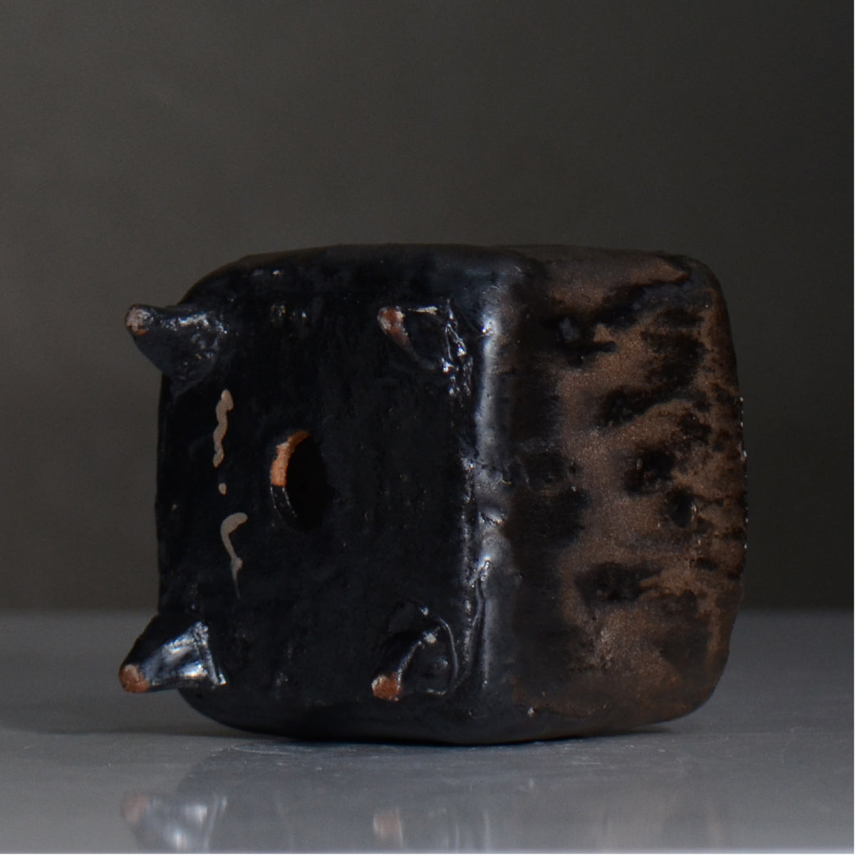 川合 牧人 / cube ブロンズ / mk2_cb11_s / 約φ10.3cm / 植木鉢