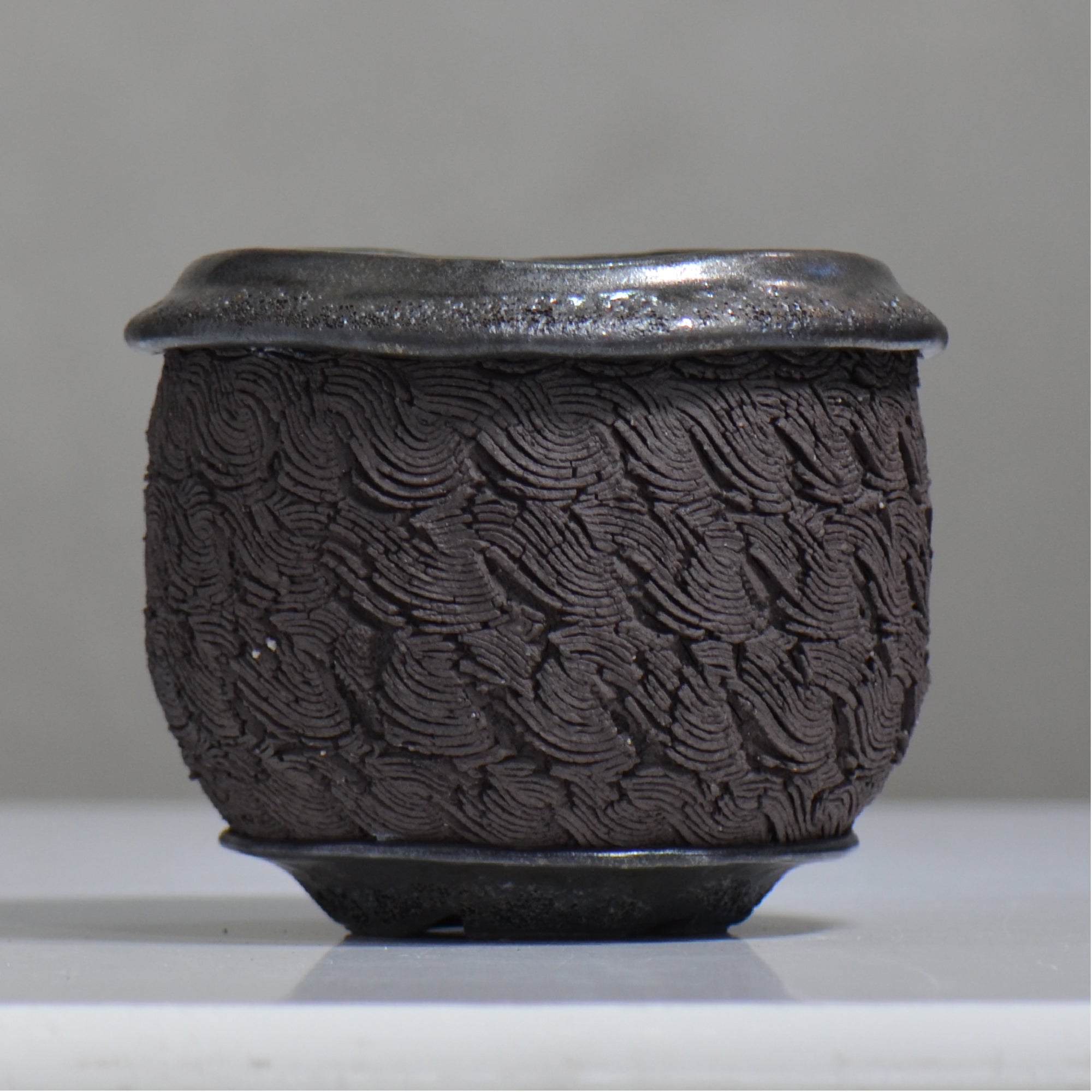 松井邦明 /  水沫  / mk3_mi05_l / 約 φ16.5cm / 植木鉢