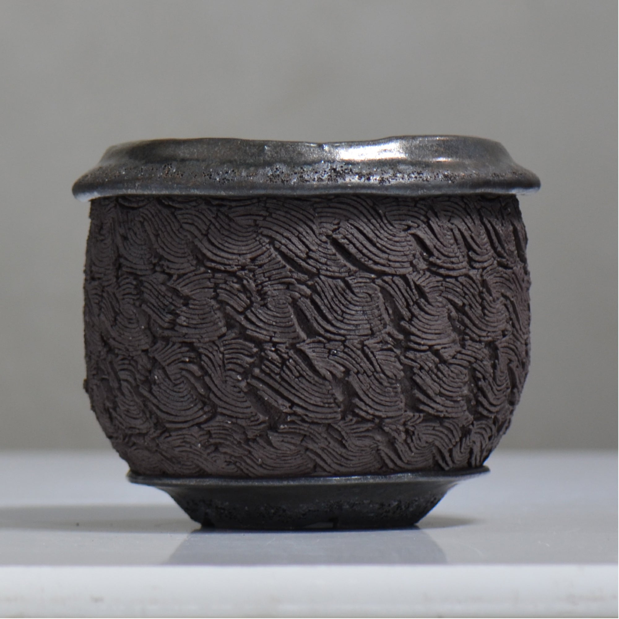 松井邦明 /  水沫  / mk3_mi05_l / 約 φ16.5cm / 植木鉢