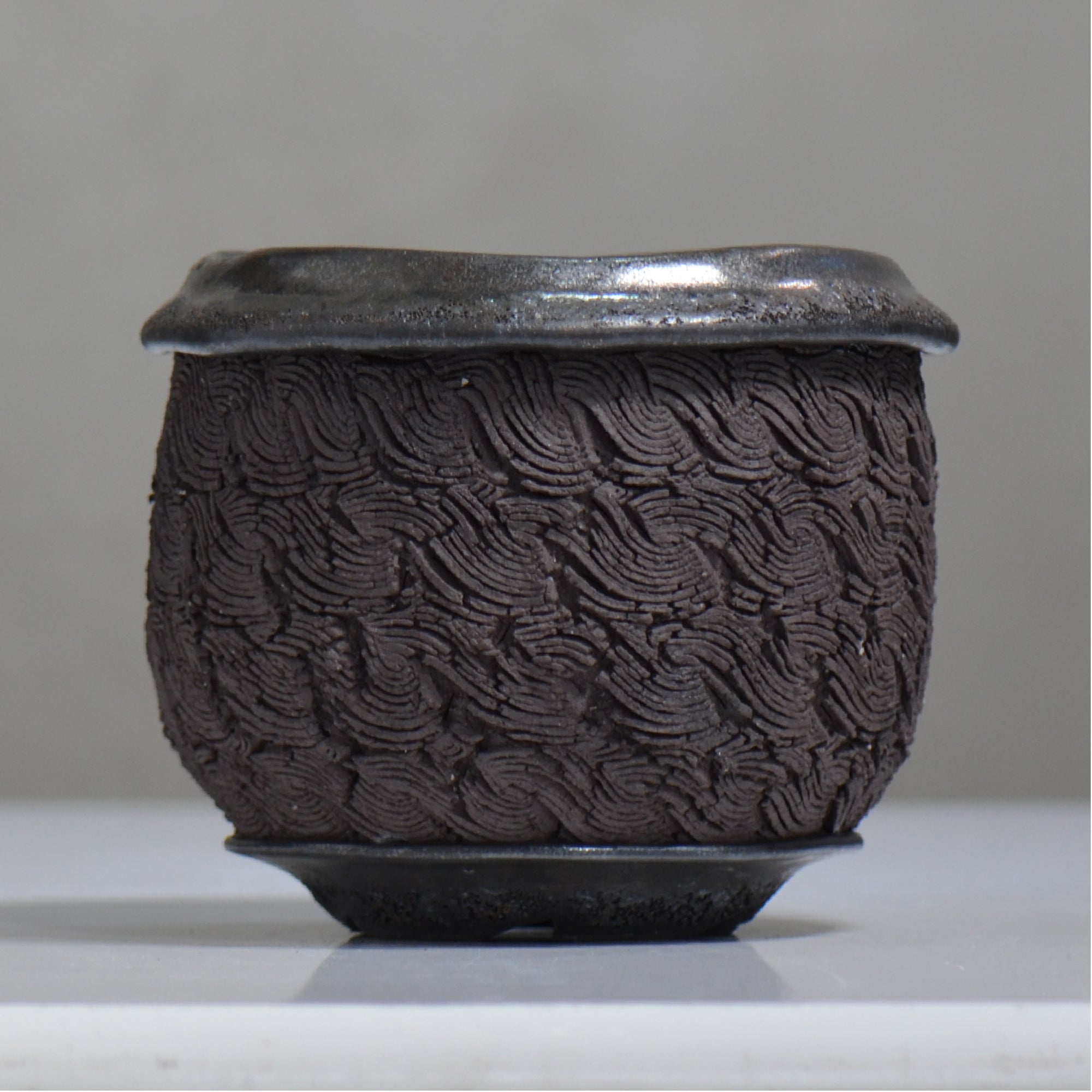 松井邦明 /  水沫  / mk3_mi05_l / 約 φ16.5cm / 植木鉢