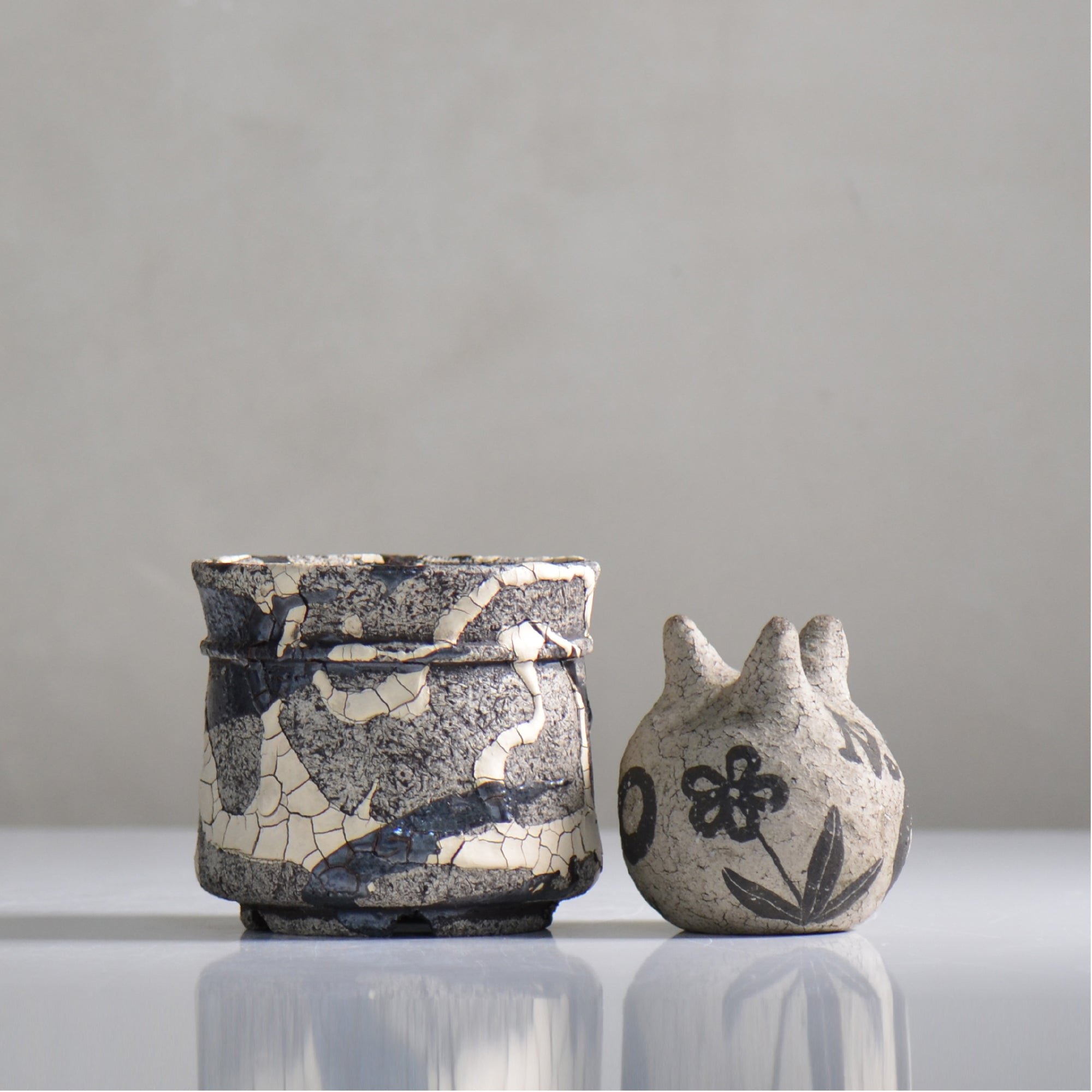 ✴︎昭和レトロ ・天然木加工 山中塗り 朱塗 光吉謹製 松葉 ・蓋付き10客✴︎ 松井邦明 / 蔓 / mk4_kz03_s / 約 10.5cm / 植木鉢 – ハチラボ