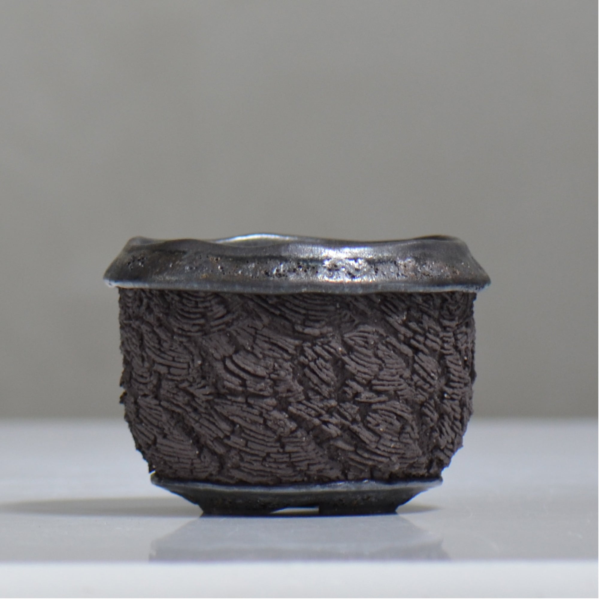 松井邦明 /  水沫  / mk4_ko03_s / 約 φ11.3cm / 植木鉢