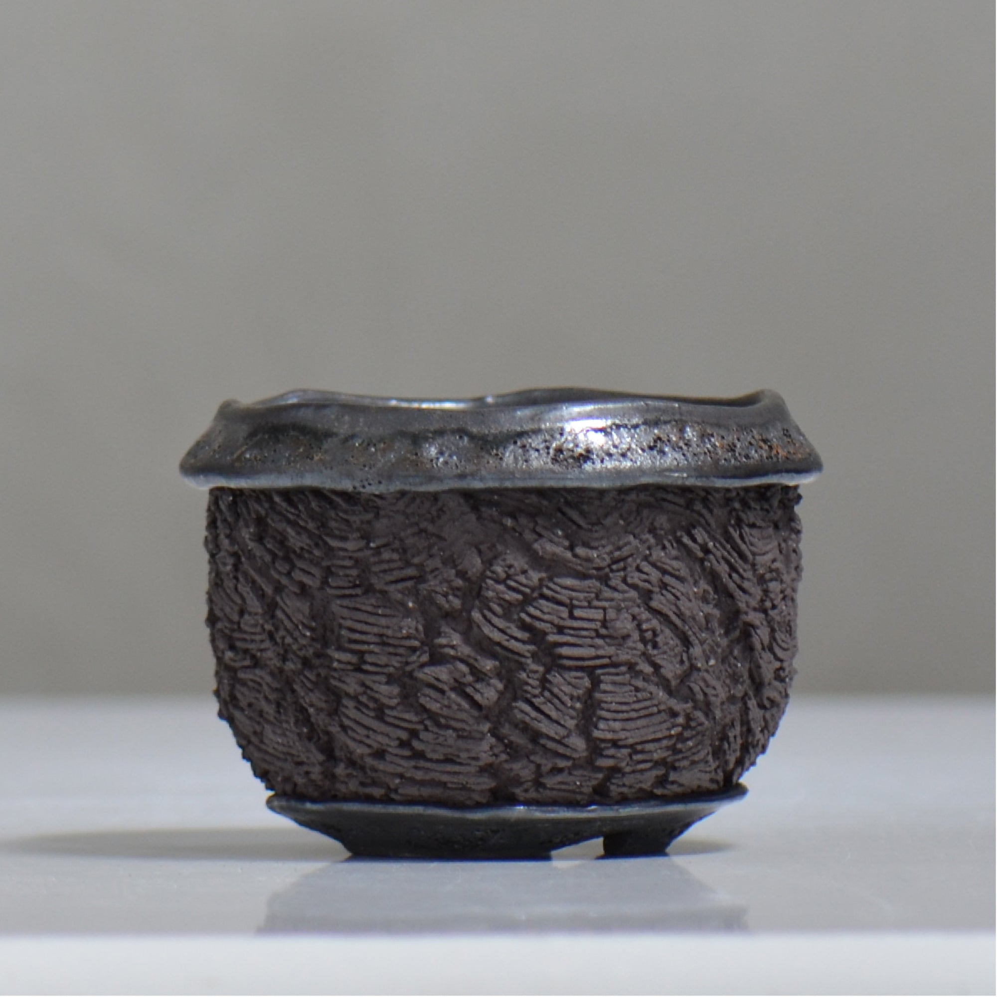 松井邦明 /  水沫  / mk4_ko03_s / 約 φ11.3cm / 植木鉢