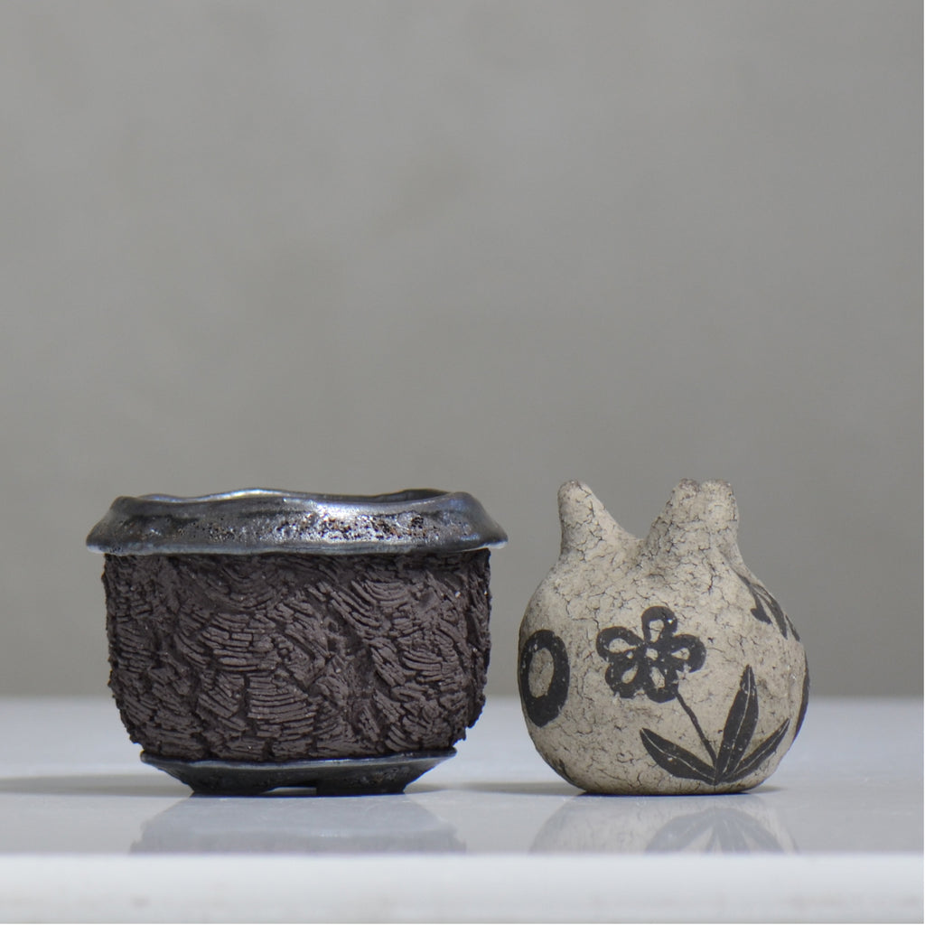 松井邦明 /  水沫  / mk4_ko03_s / 約 φ11.3cm / 植木鉢