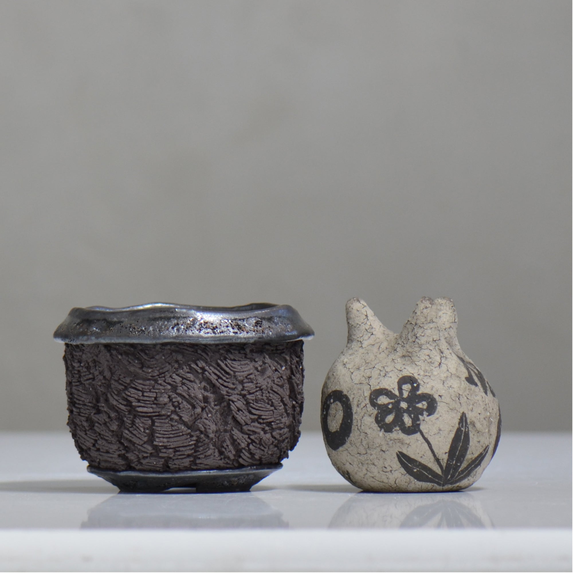 松井邦明 /  水沫  / mk4_ko03_s / 約 φ11.3cm / 植木鉢