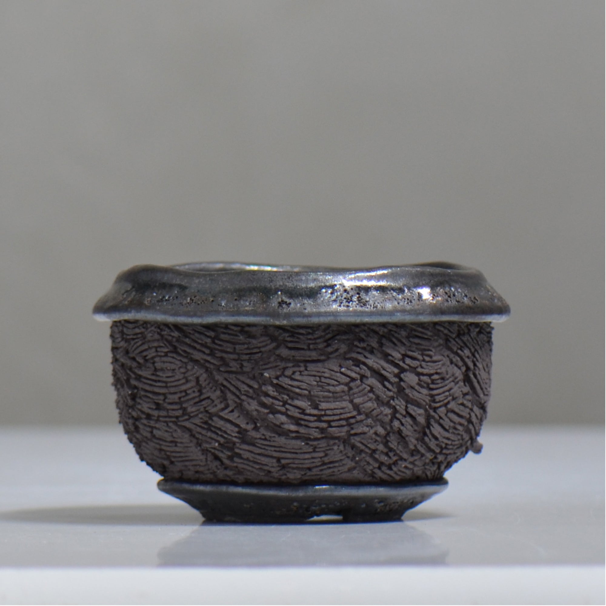 松井邦明 /  水沫  / mk4_ko05_m / 約 φ12.5cm / 植木鉢