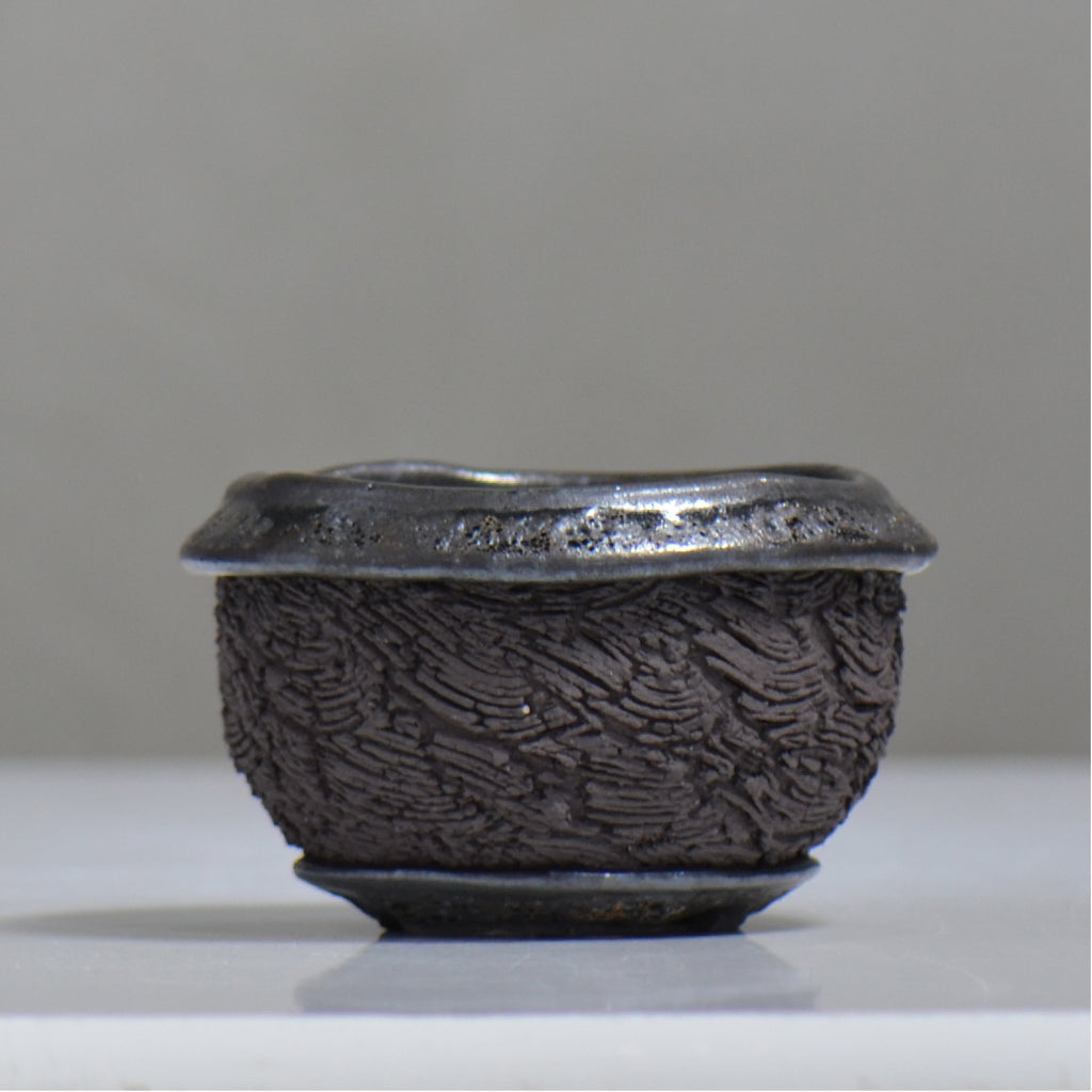 松井邦明 /  水沫  / mk4_ko05_m / 約 φ12.5cm / 植木鉢